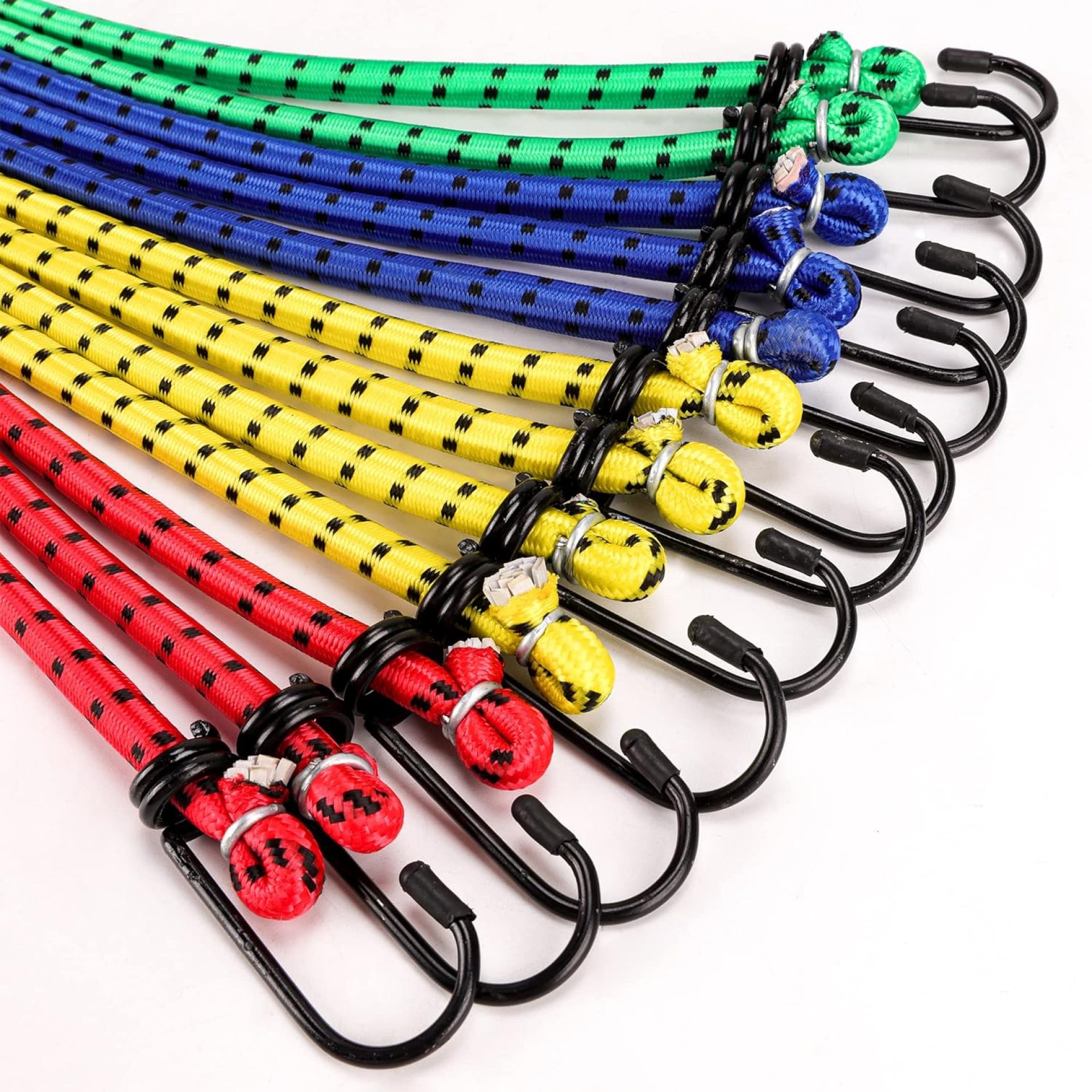 Veppak-Bungee Cords with Hooks, 12 Pack Elastic Bungee Straps Includes 40″,32″, 24″, 16″,Heavy Duty Outdoor Bungie Straps to Packing for Camping, Tent, Storing Packages, Fastening Items Veppak-Bungee Cords with Hooks, 12 Pack Elastic Bungee Straps Includes 40″,32″, 24″, 16″,Heavy Duty Outdoor Bungie Straps to Packing for Camping, Tent, Storing Packages, Fastening Items
