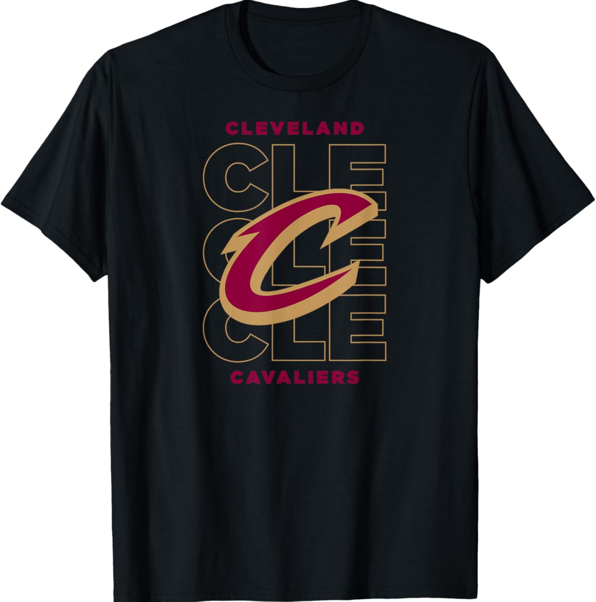 NBA Cleveland Cavaliers Stacked City Logo T-Shirt NBA Cleveland Cavaliers Stacked City Logo T-Shirt