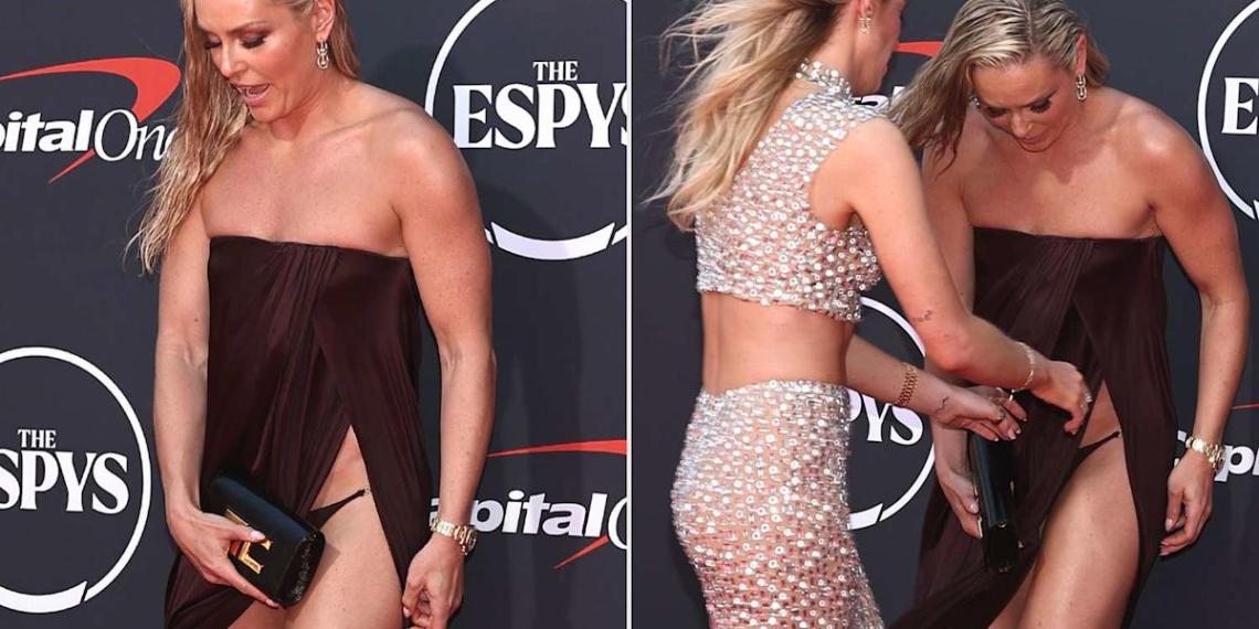 Lindsey Vonn Avoids ESPYs Wardrobe Malfunction With Quick Assist From Sister Lindsey Vonn Avoids ESPYs Wardrobe Malfunction With Quick Assist From Sister