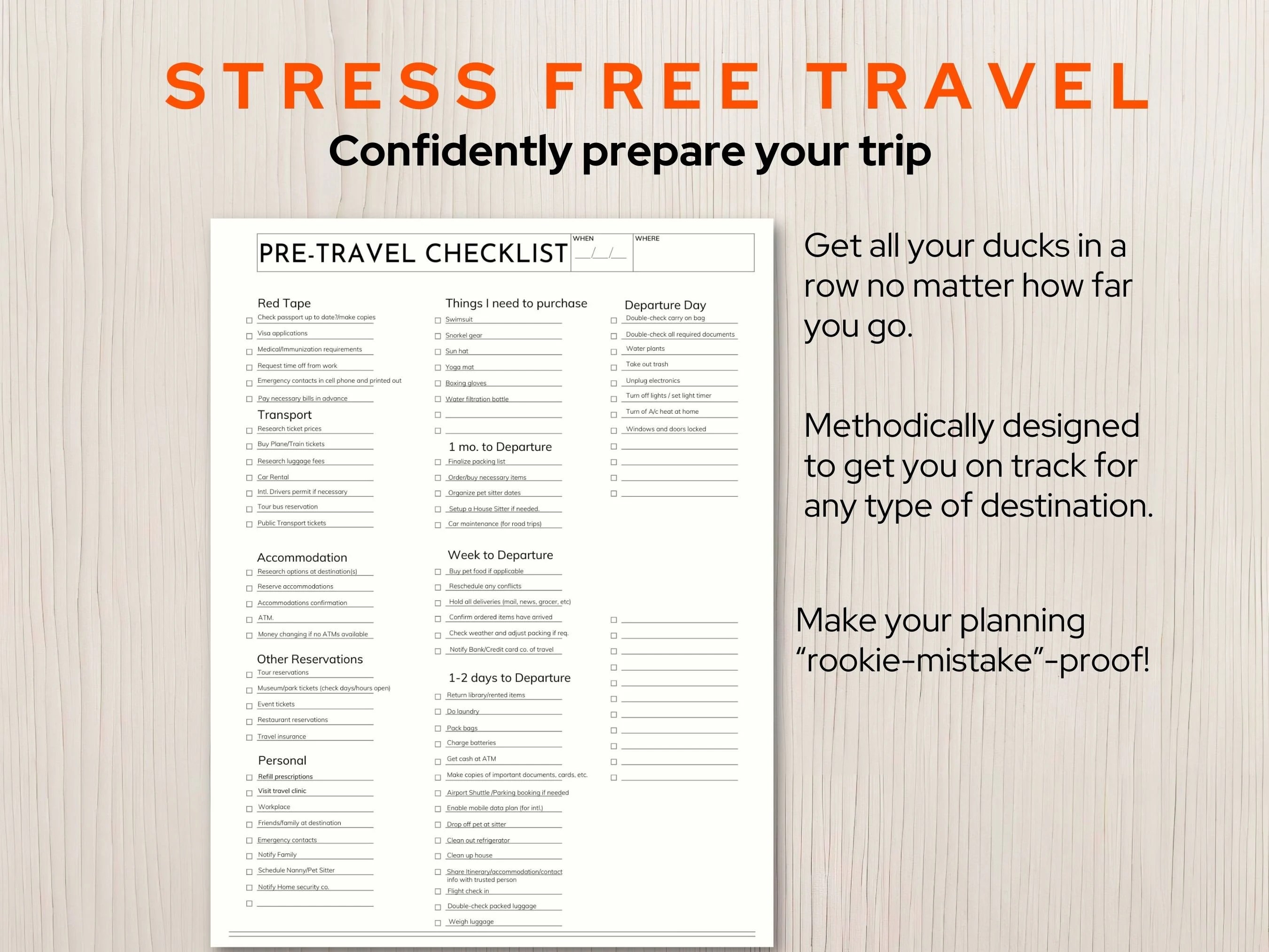 The Easy Travel Checklist Organizer: Your Ultimate Guide To Stress-Free Trips The Easy Travel Checklist Organizer: Your Ultimate Guide To Stress-Free Trips