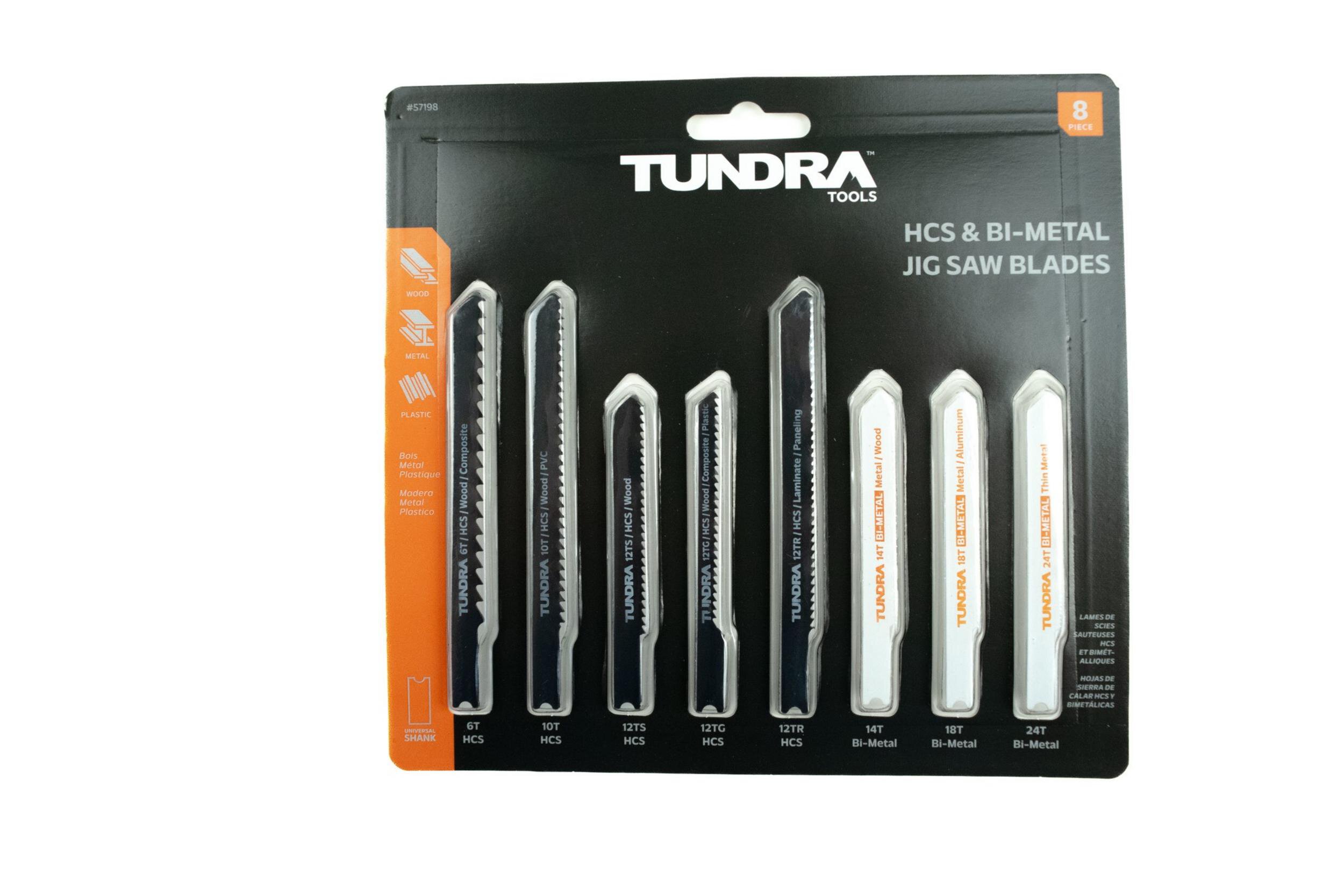 8 Piece Bi-Metal & HCS Jig-Saw Set