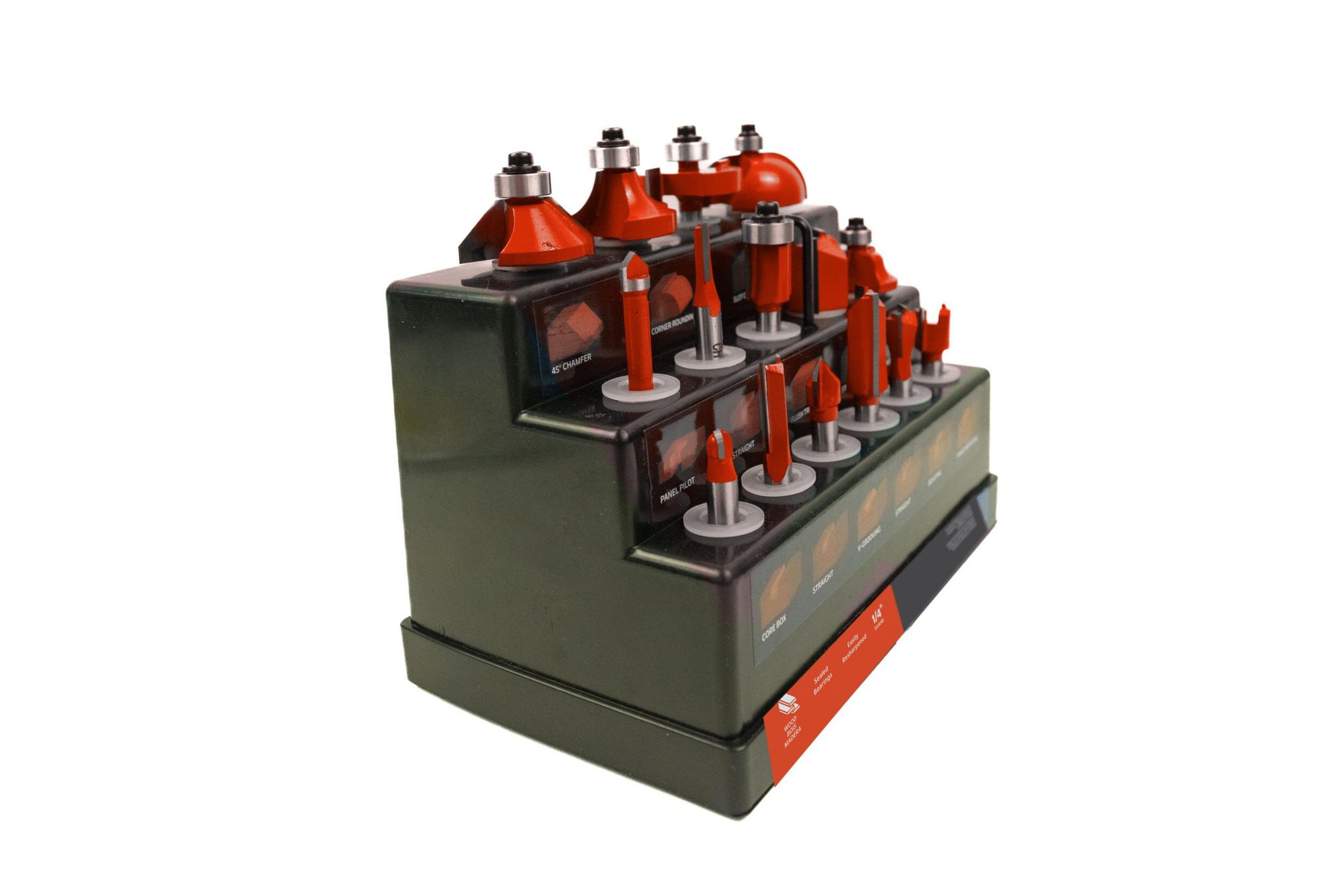 15 Piece Router Bit Set