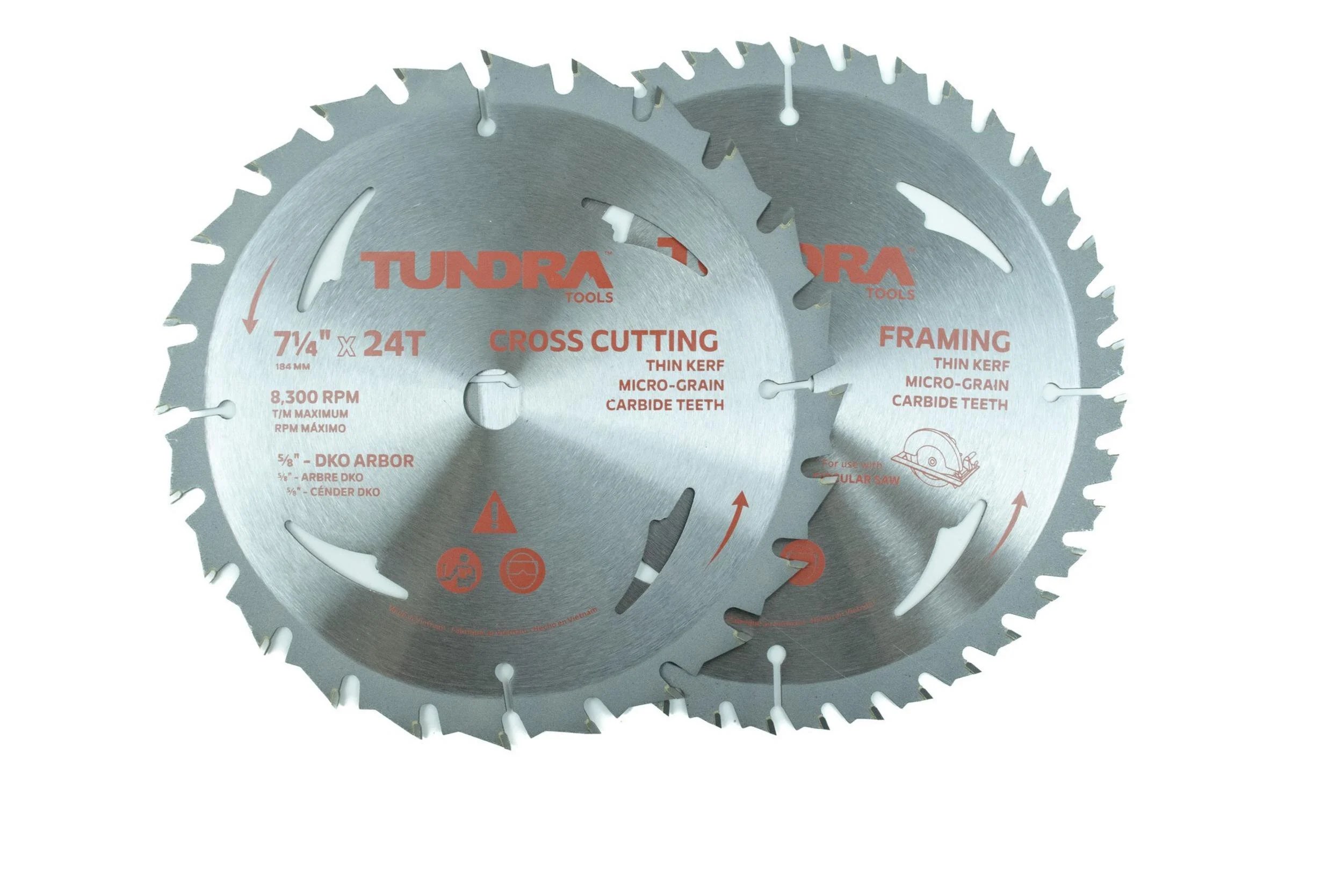 2 Piece Framing & Cross Cutting Circular Saw Blade Set