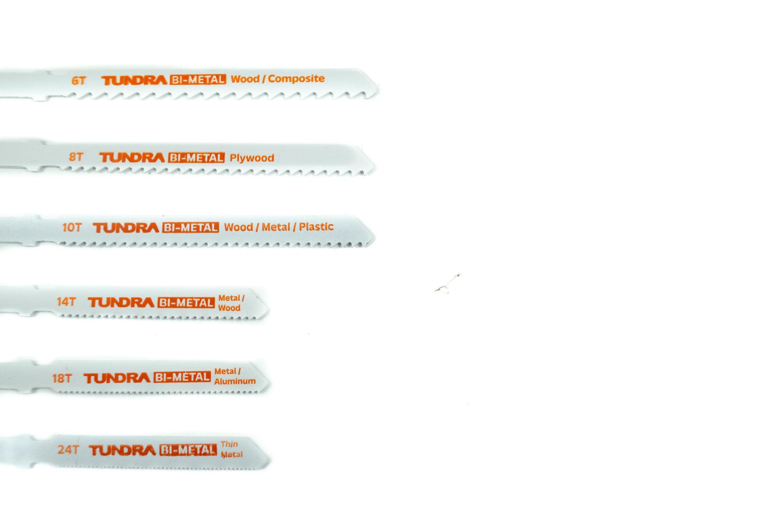 6 Piece T-Shank Bi-Metal Jig-Saw Set