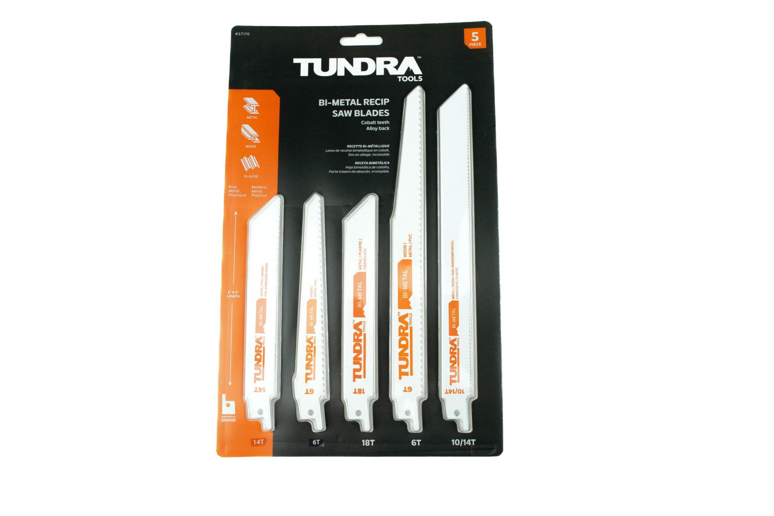 5 Piece Bi-Metal Recip Blade Set