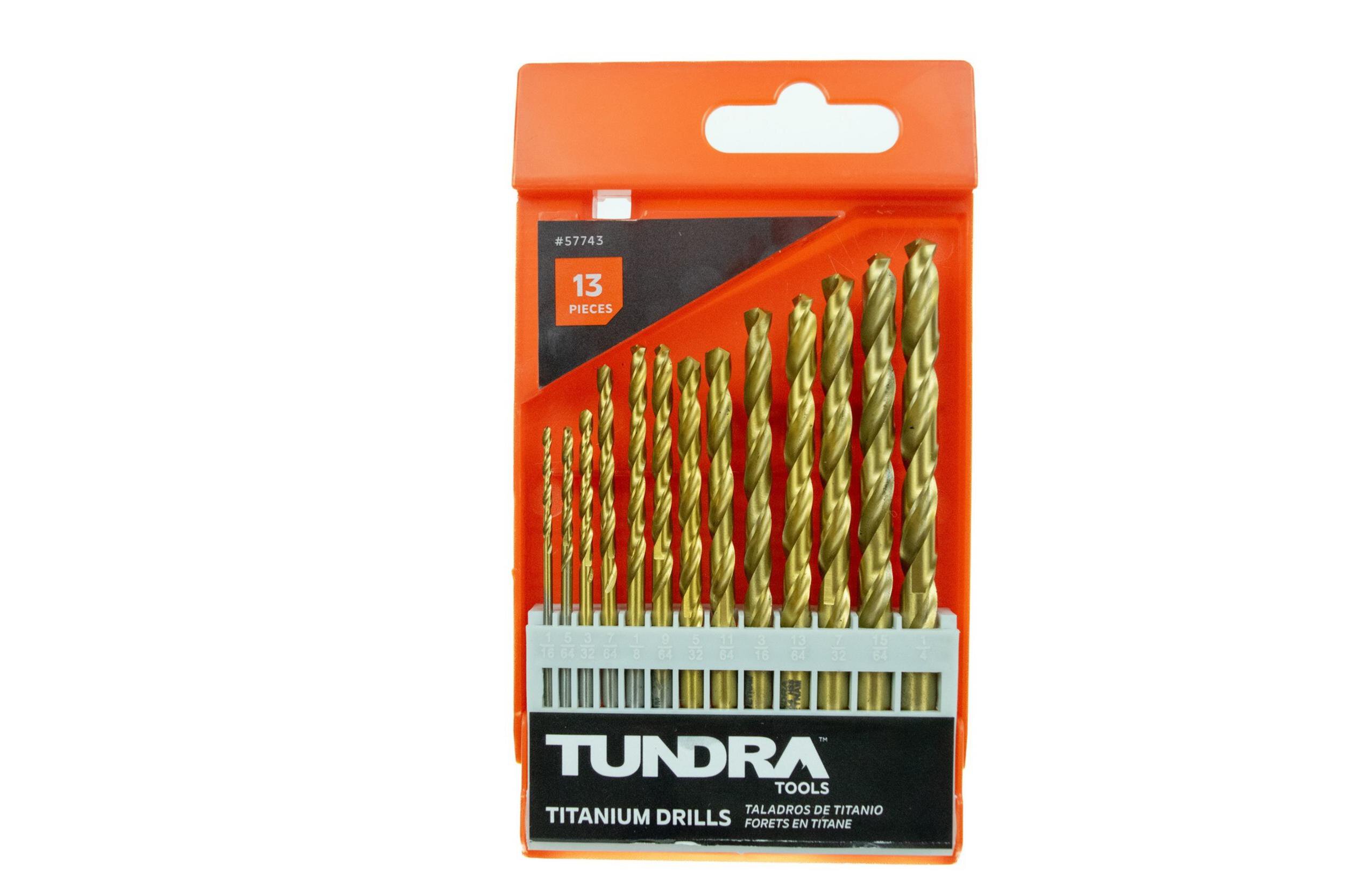 13 Piece Titanium Drill Bit Set