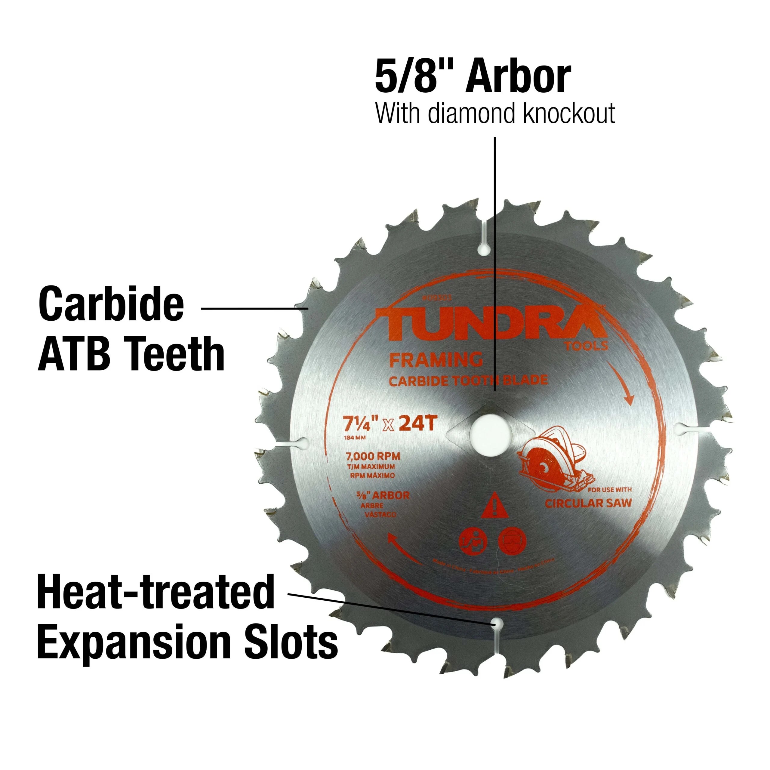Framing Carbide Tooth Blade 7-1/4″
