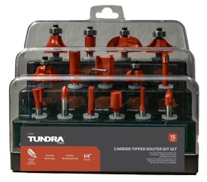 15 Piece Router Bit Set 15 Piece Router Bit Set
