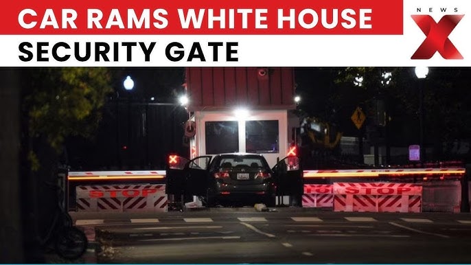 Vehicle Crashes Into Security Gate Outside the White House Vehicle Crashes Into Security Gate Outside the White House
