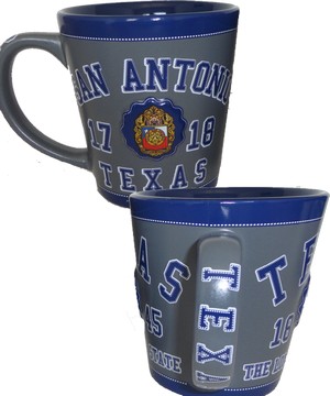 SAN ANTONIO EMBOSSED JAVA MUG SAN ANTONIO EMBOSSED JAVA MUG