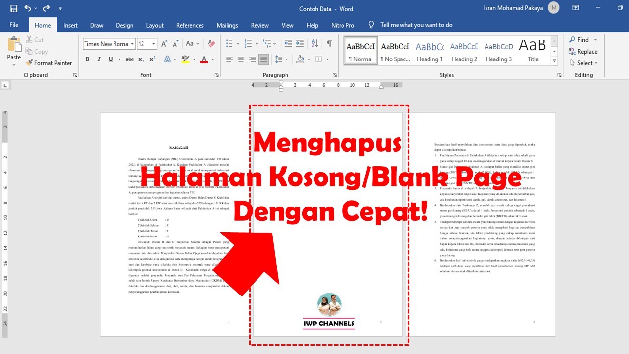 Mengatasi Masalah Halaman Kosong di Microsoft Word Mengatasi Masalah Halaman Kosong di Microsoft Word
