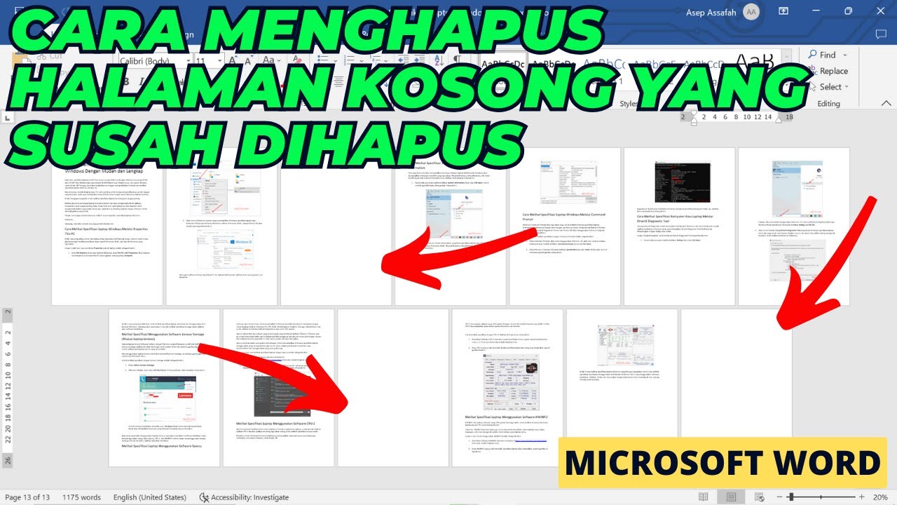 Mengatasi Halaman Kosong Membandel di Microsoft Word Mengatasi Halaman Kosong Membandel di Microsoft Word
