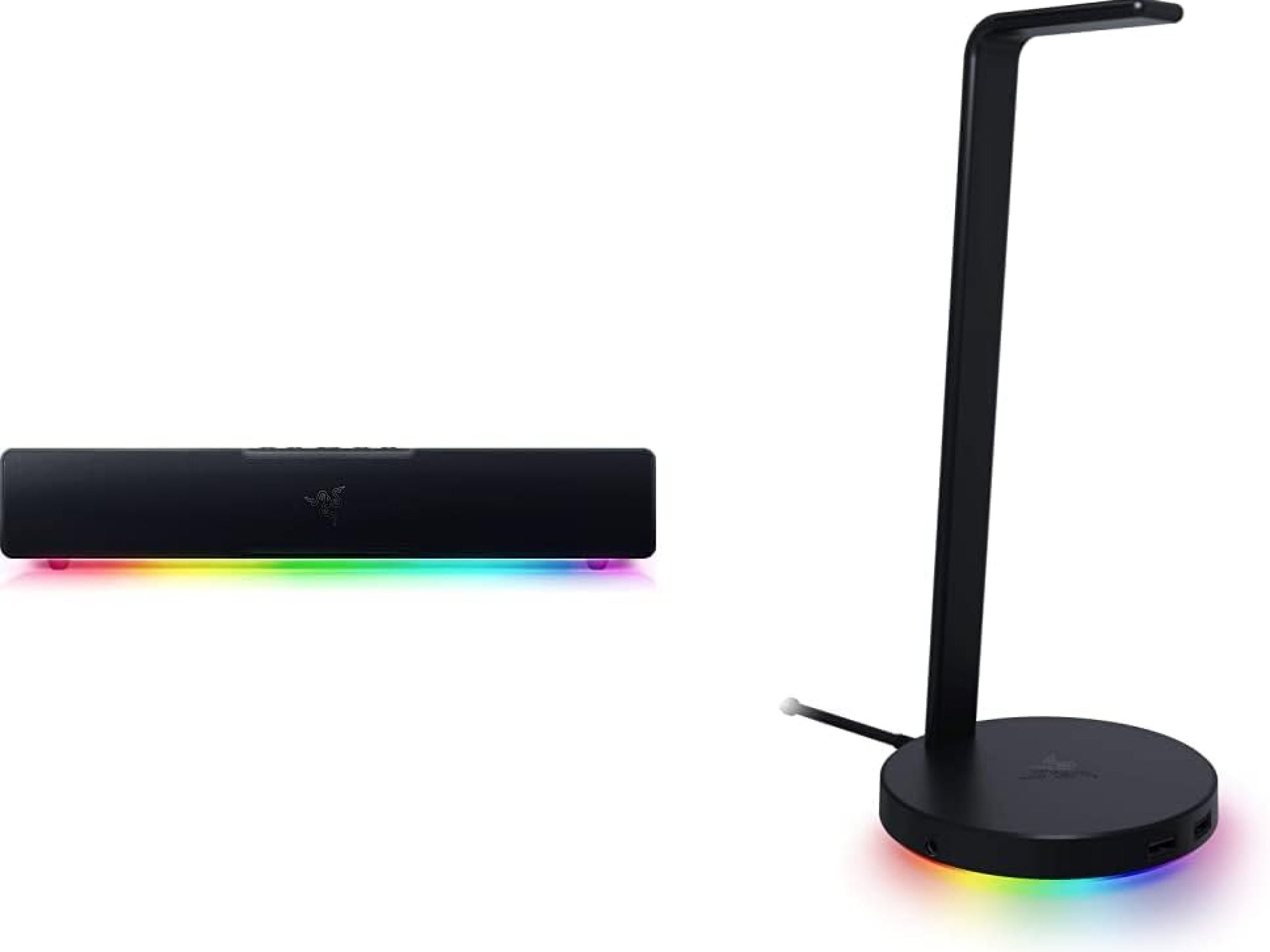 Razer Leviathan V2 X: PC Soundbar with Full-Range Drivers & Base Station V2 Chroma: Chroma RGB Lighting – Non-Slip Rubber Base – Designed for Gaming Headsets – Classic Black Razer Leviathan V2 X: PC Soundbar with Full-Range Drivers & Base Station V2 Chroma: Chroma RGB Lighting – Non-Slip Rubber Base – Designed for Gaming Headsets – Classic Black