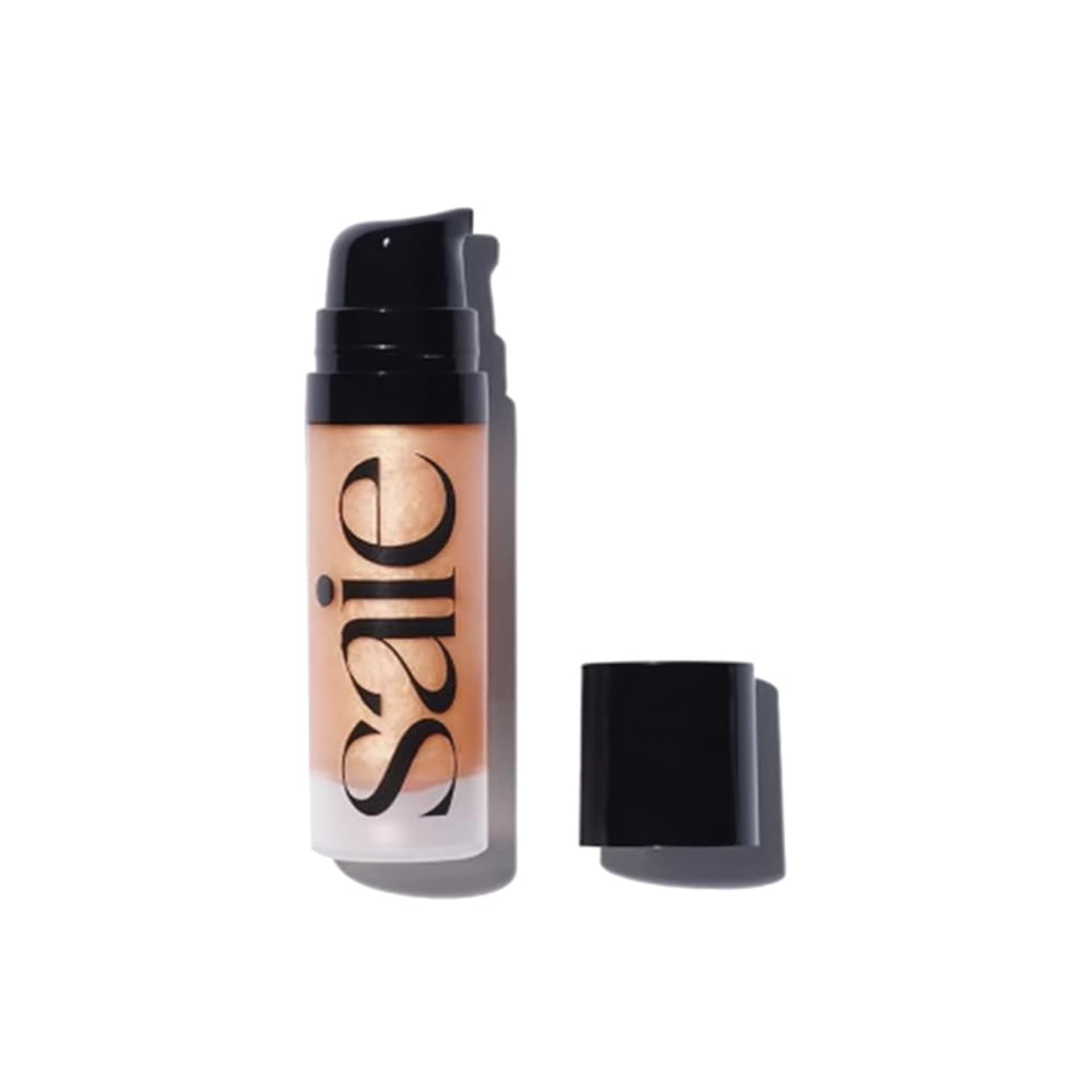 Saie Mini Glowy Super Gel Lightweight Illuminator – Luminizer + Makeup Primer for Glowing Skin – Enriched with Vitamin C + Hydrating Squalane Oil – Sunglow (0.5 oz) Saie Mini Glowy Super Gel Lightweight Illuminator – Luminizer + Makeup Primer for Glowing Skin – Enriched with Vitamin C + Hydrating Squalane Oil – Sunglow (0.5 oz)