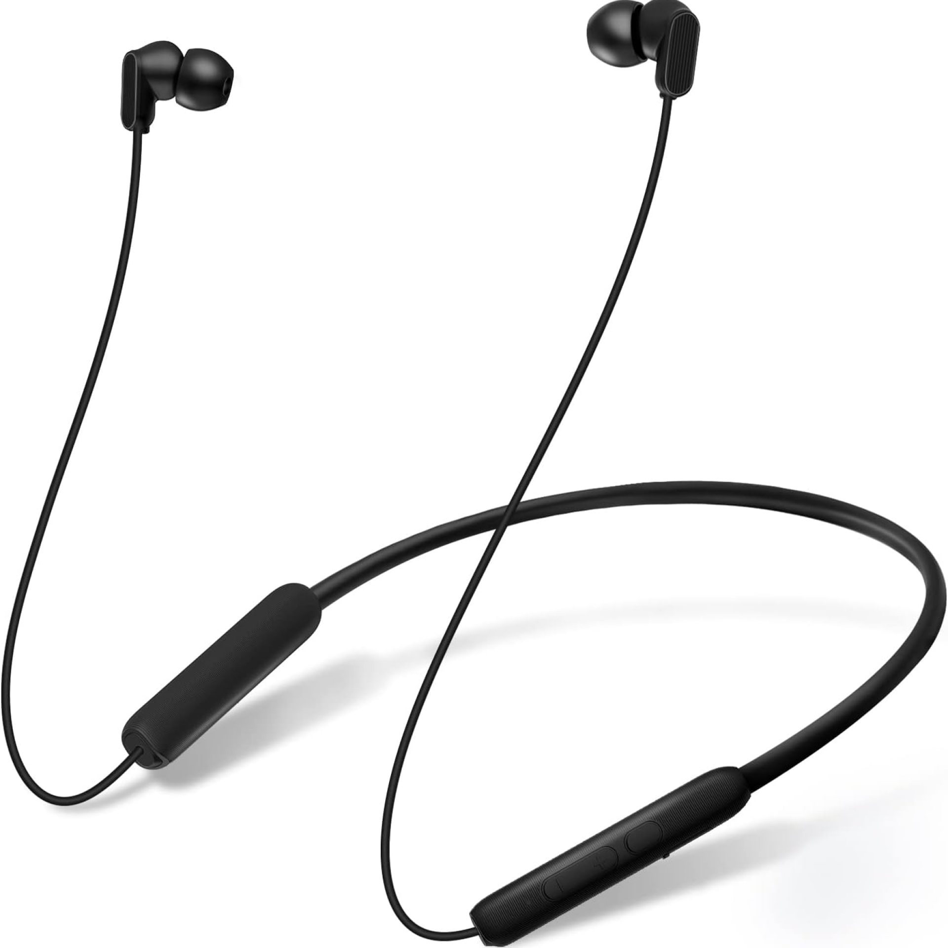 N18 Neckband Bluetooth Earbuds, Wireless Bluetooth 5.2 Headphones with Microphone, Ultra-Lightweight Comfort, IPX7 Waterproof, Deep Bass Strong Beat, 20H Playtime, Magnetic Earphones -Black N18 Neckband Bluetooth Earbuds, Wireless Bluetooth 5.2 Headphones with Microphone, Ultra-Lightweight Comfort, IPX7 Waterproof, Deep Bass Strong Beat, 20H Playtime, Magnetic Earphones -Black