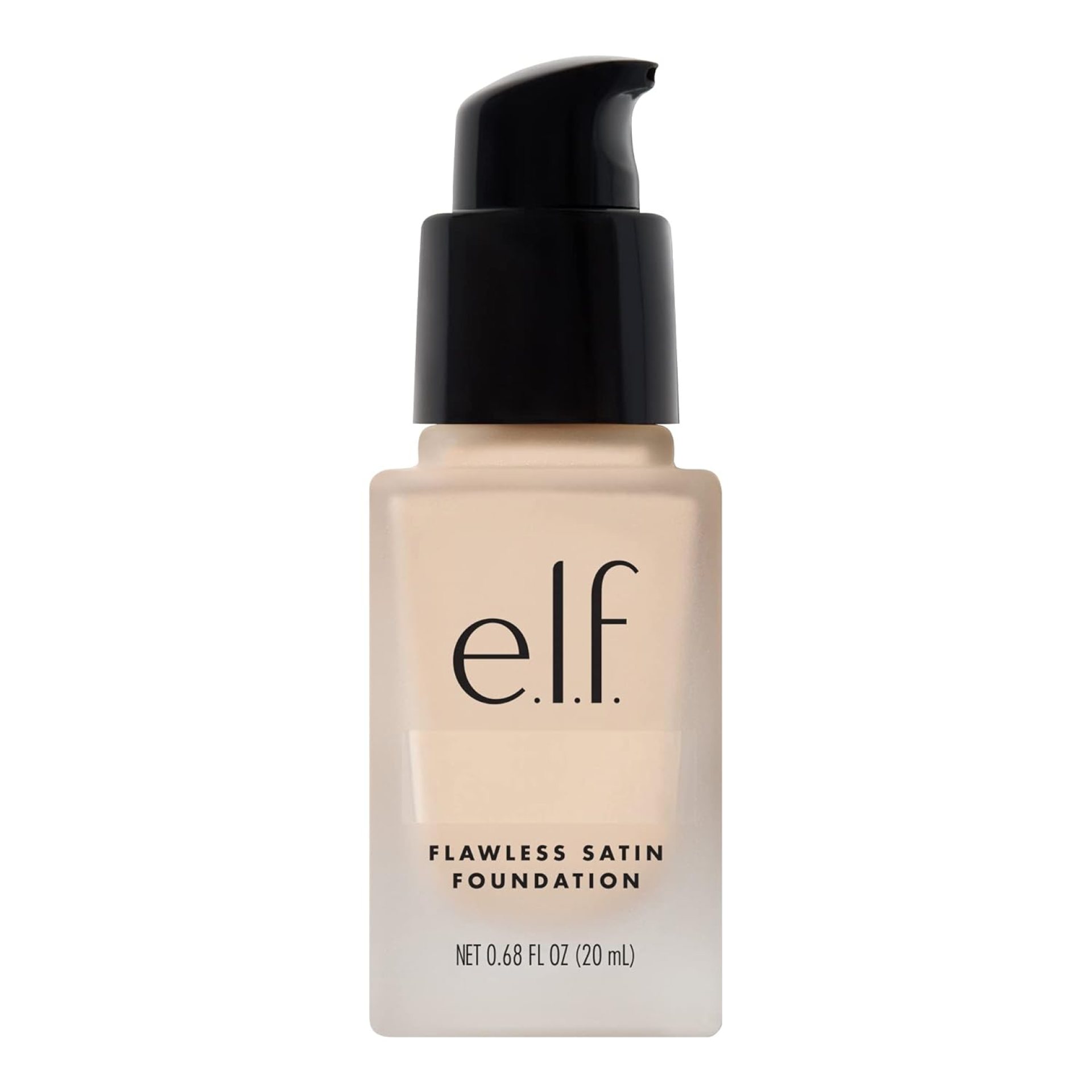 e.l.f. Flawless Satin Foundation, Lightweight & Medium Coverage, Semi-Matte Finish, Vegan & Cruelty-Free, Pearl, 0.68 Fl Oz (20mL) e.l.f. Flawless Satin Foundation, Lightweight & Medium Coverage, Semi-Matte Finish, Vegan & Cruelty-Free, Pearl, 0.68 Fl Oz (20mL)