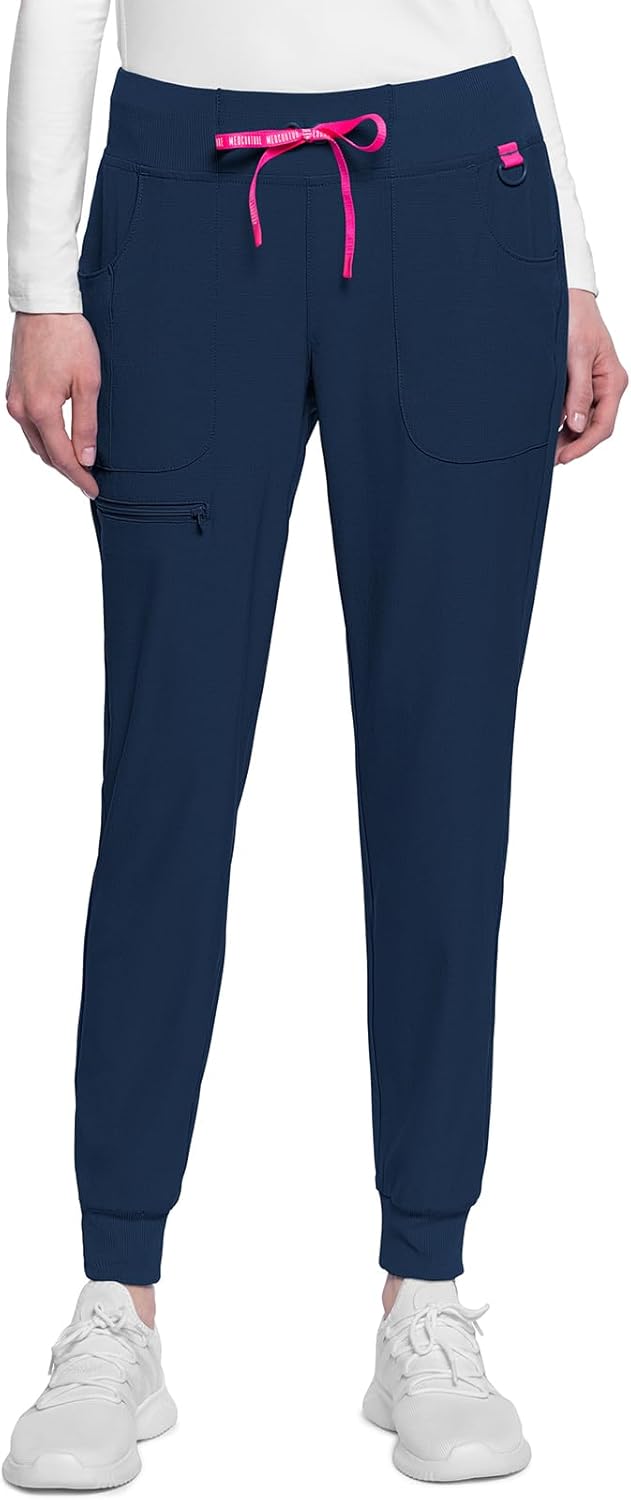 Med Couture Scrub Pants for Women Mid Rise Scrub Jogger with 5 Pockets Rib-Knit Cuffs with Drawstring Waistband MC102 Med Couture Scrub Pants for Women Mid Rise Scrub Jogger with 5 Pockets Rib-Knit Cuffs with Drawstring Waistband MC102