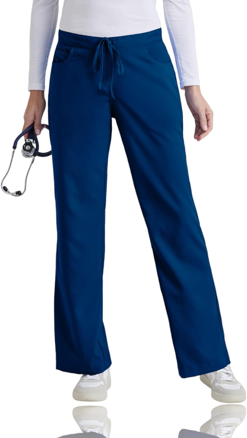 BARCO Grey’s Anatomy Scrubs – Riley Scrub Pant for Women, Elastic Back Waist, Mid-Rise Flared Leg Women’s Scrub Pant BARCO Grey’s Anatomy Scrubs – Riley Scrub Pant for Women, Elastic Back Waist, Mid-Rise Flared Leg Women’s Scrub Pant