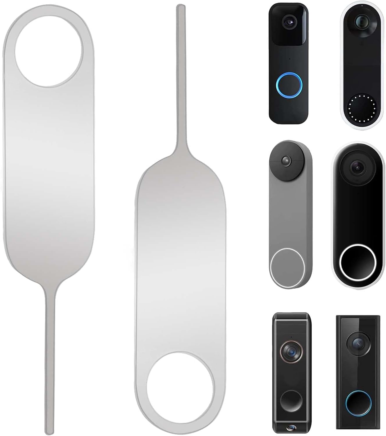 2-Pack Doorbell Key Tool, Doorbell Opening Pin Tool, Release Removal Pin Security Key Replacement Tool Compatible with Arlo, Nest and Eufy Video Doorbell Remove Doorbell Mount and Battery Replacement 2-Pack Doorbell Key Tool, Doorbell Opening Pin Tool, Release Removal Pin Security Key Replacement Tool Compatible with Arlo, Nest and Eufy Video Doorbell Remove Doorbell Mount and Battery Replacement