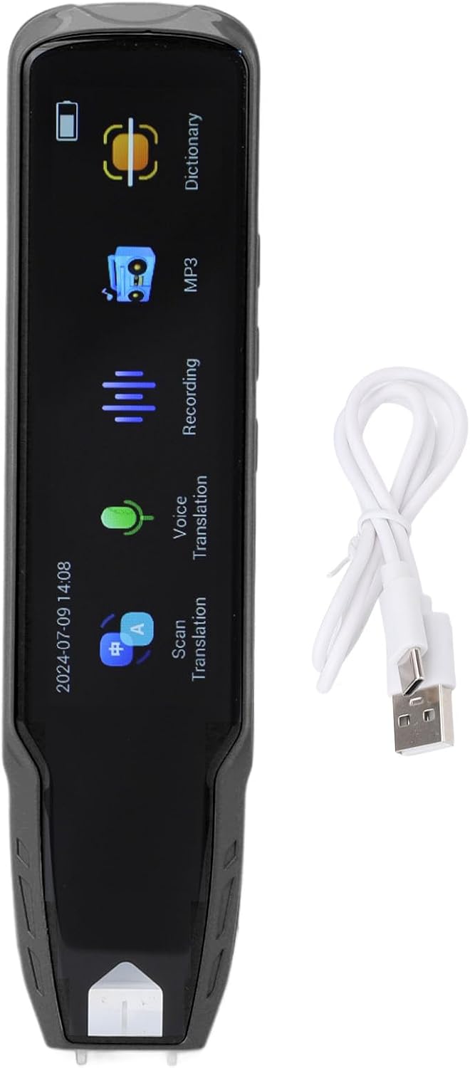 Smart Language Translator Pen, Offline Scanning 112 Languages Rechargeable Scan Reader Pen, Real Time Translation, Ideal for Travel Business (Grey) Smart Language Translator Pen, Offline Scanning 112 Languages Rechargeable Scan Reader Pen, Real Time Translation, Ideal for Travel Business (Grey)
