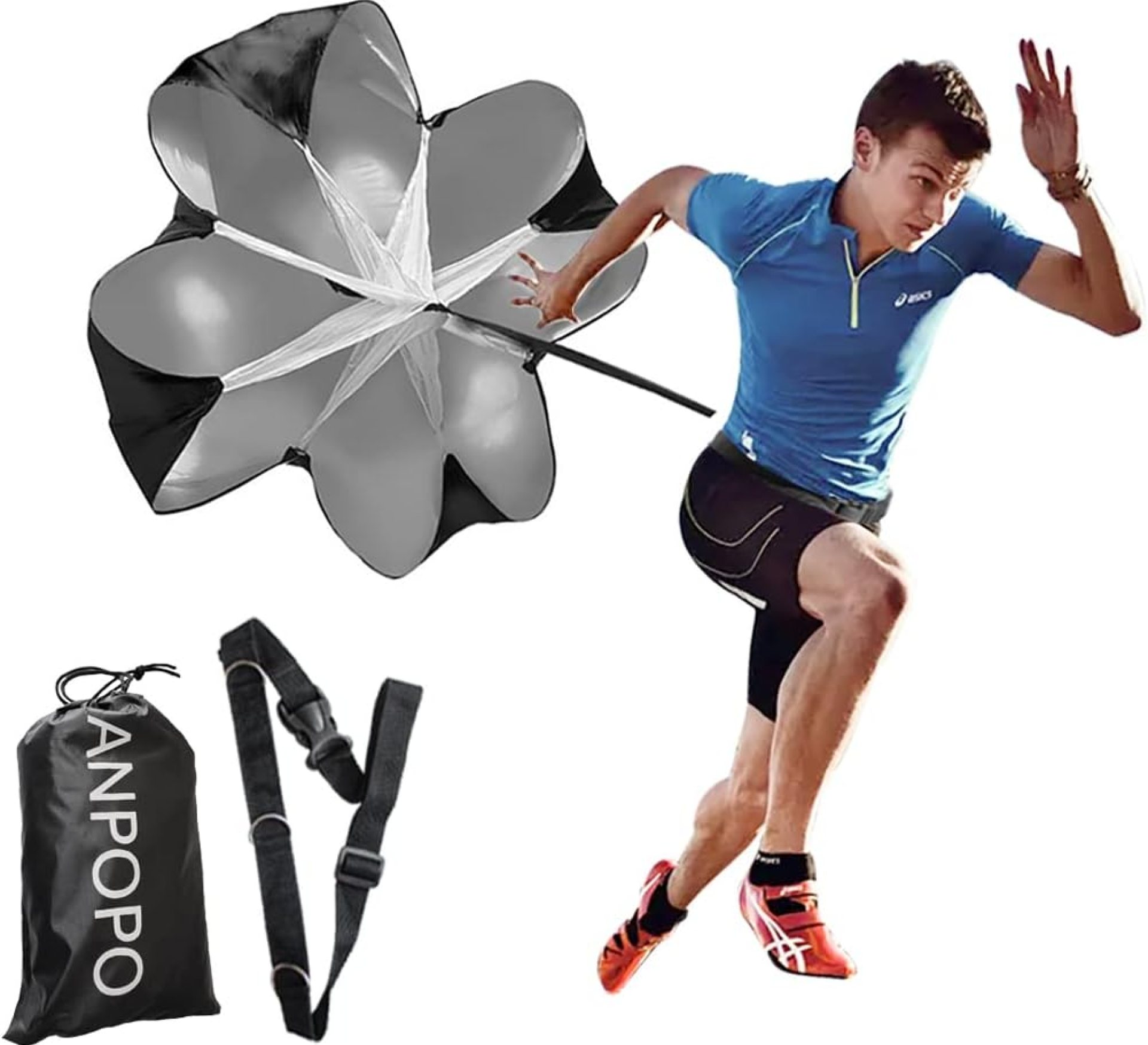 Bfsmile Running Speed Training 56″ Parachute with Adjustable Strap, Free Carry Bag. Speed Chute Resistance Running Parachute for Kids Youth and Adults Bfsmile Running Speed Training 56″ Parachute with Adjustable Strap, Free Carry Bag. Speed Chute Resistance Running Parachute for Kids Youth and Adults