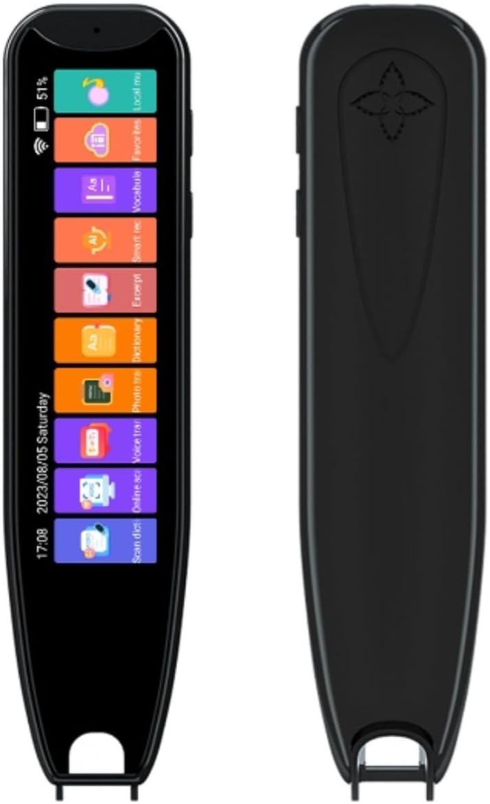Translation Scanning Pen, Translator Pen for Dyslexia, OCR Scanning Device, Text to Speech Reader Pen, Support 134 Languages Online Translation for Language Learners Business Travel (Black) Translation Scanning Pen, Translator Pen for Dyslexia, OCR Scanning Device, Text to Speech Reader Pen, Support 134 Languages Online Translation for Language Learners Business Travel (Black)
