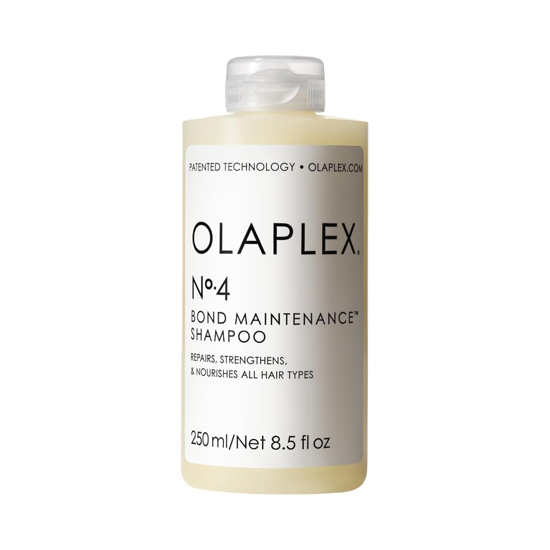 Olaplex No. 4 Bond Maintenance Shampoo, Repairs, Strengthens, & Nourishes All Hair Types, Adds Shine & Leaves Hair Feeling Soft, 8.5 fl oz Olaplex No. 4 Bond Maintenance Shampoo, Repairs, Strengthens, & Nourishes All Hair Types, Adds Shine & Leaves Hair Feeling Soft, 8.5 fl oz
