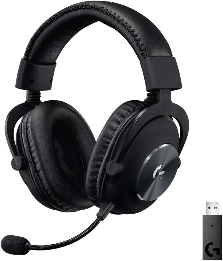 Logitech G PRO X Wireless Lightspeed Gaming Headset with Blue VO!CE Mic Filter Tech, 50 mm PRO-G Drivers, and DTS Headphone:X 2.0 Surround Sound (Renewed) Logitech G PRO X Wireless Lightspeed Gaming Headset with Blue VO!CE Mic Filter Tech, 50 mm PRO-G Drivers, and DTS Headphone:X 2.0 Surround Sound (Renewed)