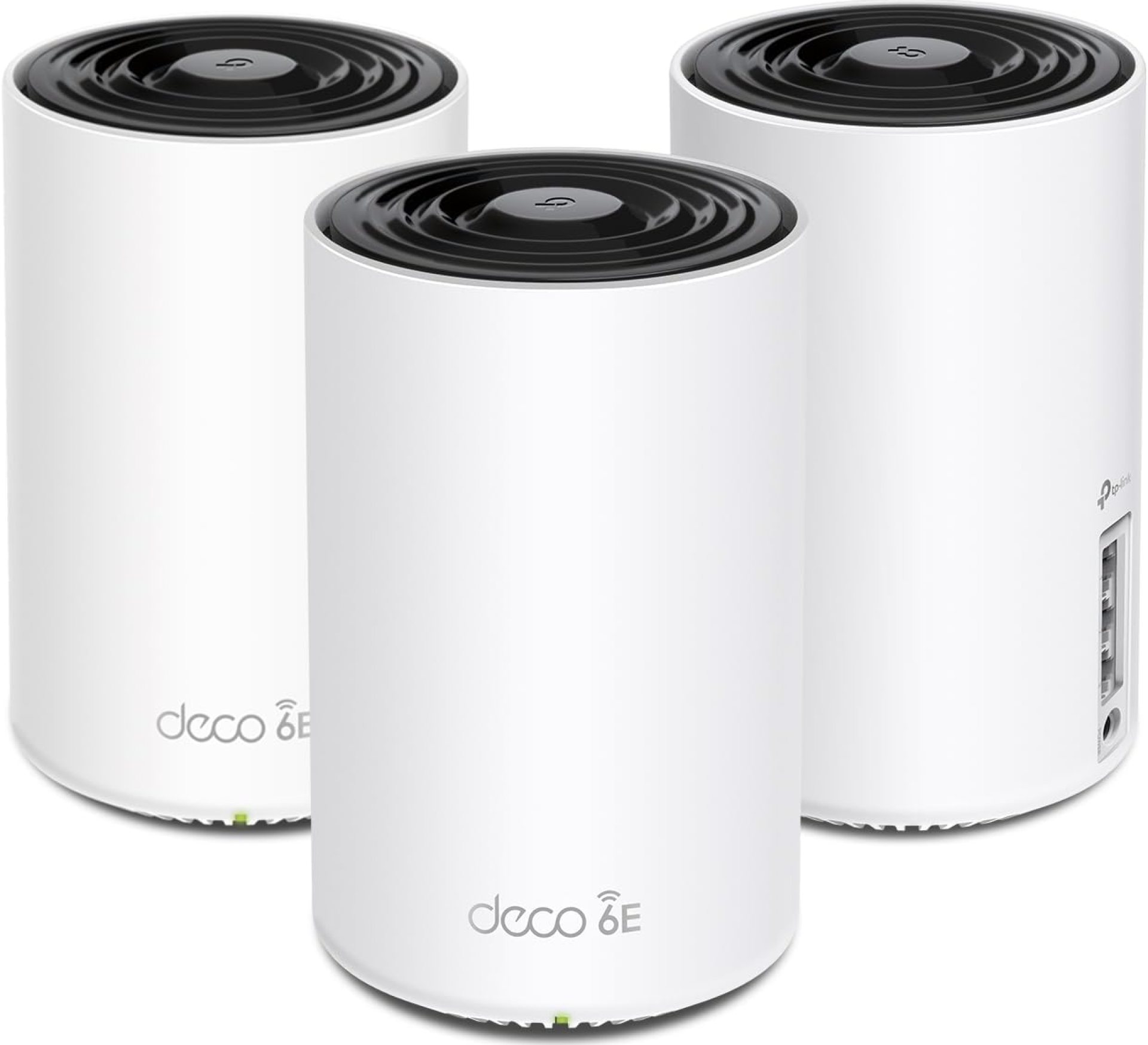 TP-Link Deco AXE5400 Tri-Band WiFi 6E Mesh System – Wi-Fi up to 7200 Sq.Ft, Engadget Rated Best Mesh For Most People, Replaces WiFi Router and Extender, AI-Driven Mesh New 6GHz Band, 3-Pack(Deco XE75) TP-Link Deco AXE5400 Tri-Band WiFi 6E Mesh System – Wi-Fi up to 7200 Sq.Ft, Engadget Rated Best Mesh For Most People, Replaces WiFi Router and Extender, AI-Driven Mesh New 6GHz Band, 3-Pack(Deco XE75)