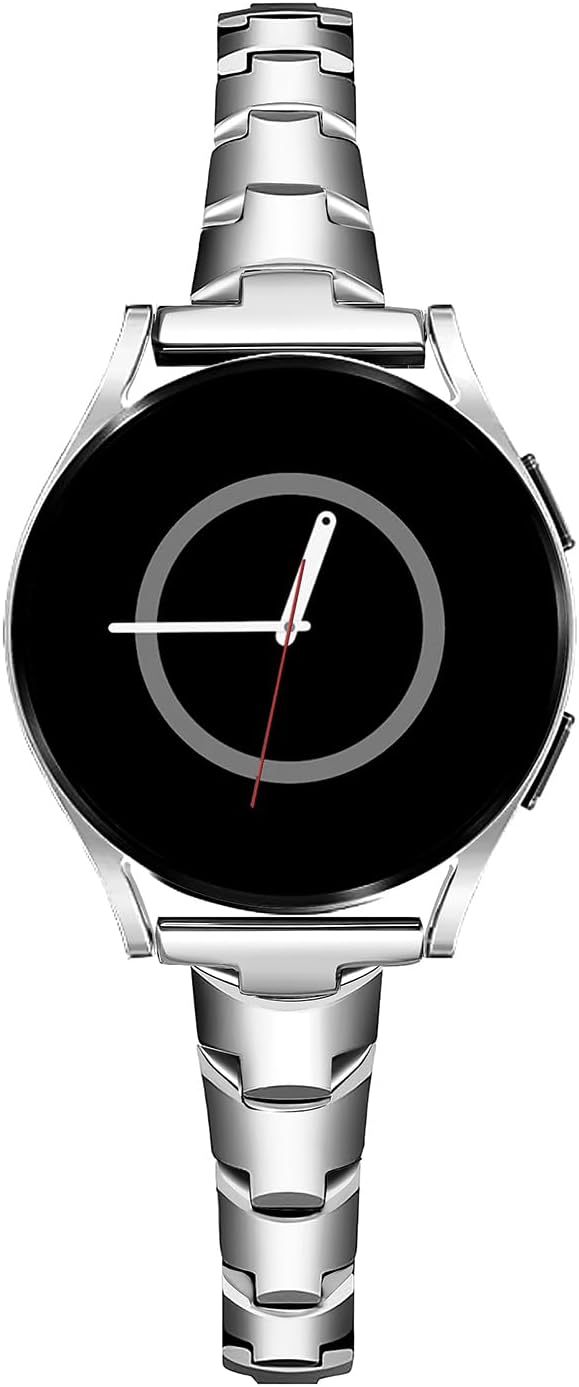 PlusRoc Stainless Steel Band Compatible with Samsung Galaxy Watch 7 6 5 4 40mm 44mm/Watch 6 Classic 43mm 47mm/Watch 4 Classic 42mm 46mm/Watch 5 Pro 45mm, Slim Bracelet Adjustable for Women PlusRoc Stainless Steel Band Compatible with Samsung Galaxy Watch 7 6 5 4 40mm 44mm/Watch 6 Classic 43mm 47mm/Watch 4 Classic 42mm 46mm/Watch 5 Pro 45mm, Slim Bracelet Adjustable for Women