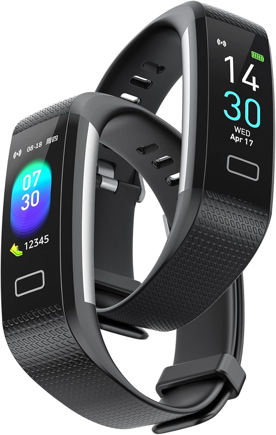 Portzon Fitness Tracker with Heart Rate Sleep Health Monitor for Men and Women, Waterproof Activity Step Tracker Portzon Fitness Tracker with Heart Rate Sleep Health Monitor for Men and Women, Waterproof Activity Step Tracker