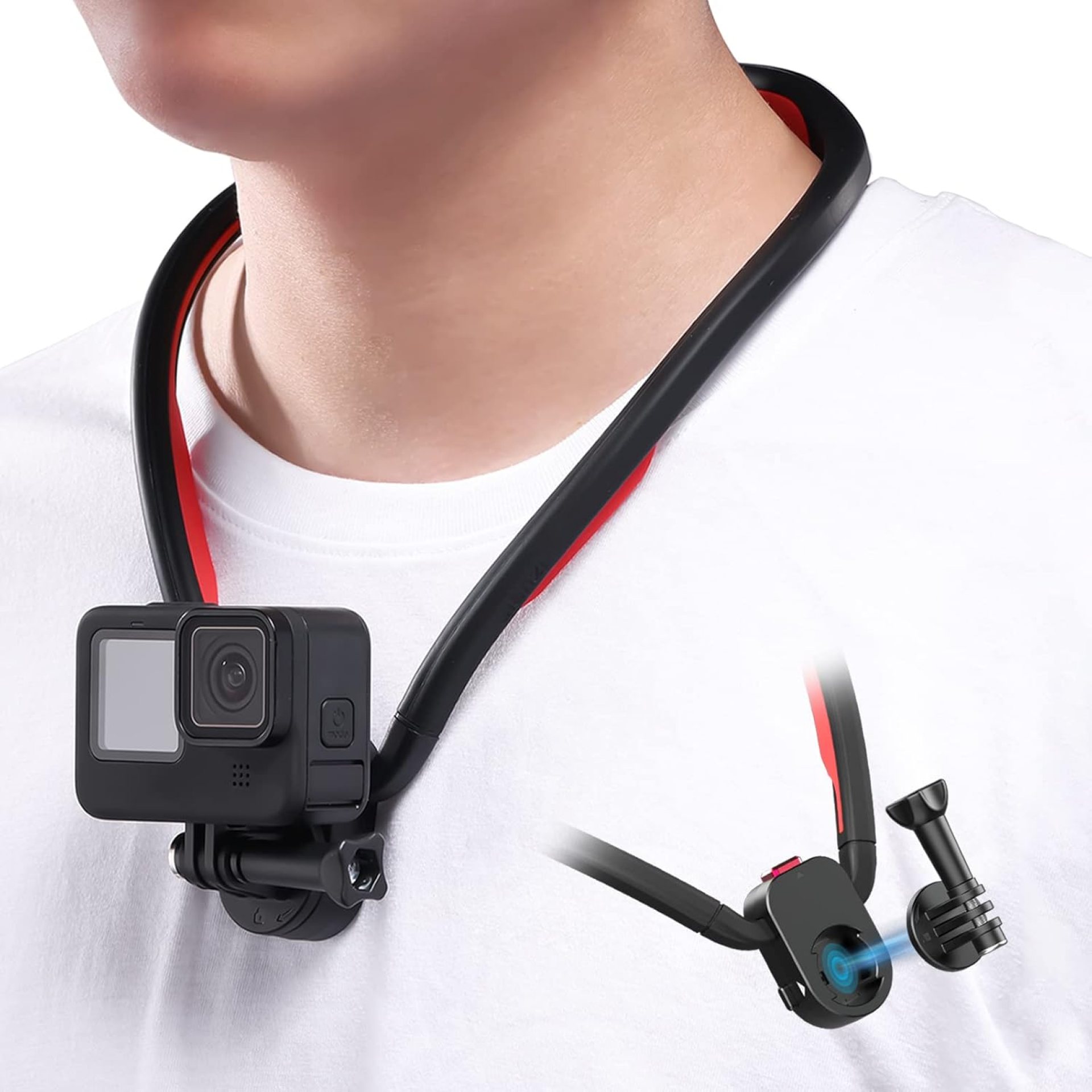 Magnetic Neck Holder Mount for Action Cameras – ULANZI Go Quick II POV Necklace Mount Quick Release Hands Free Mounting Attachments Vlog Aceessories Magnetic Neck Holder Mount for Action Cameras – ULANZI Go Quick II POV Necklace Mount Quick Release Hands Free Mounting Attachments Vlog Aceessories