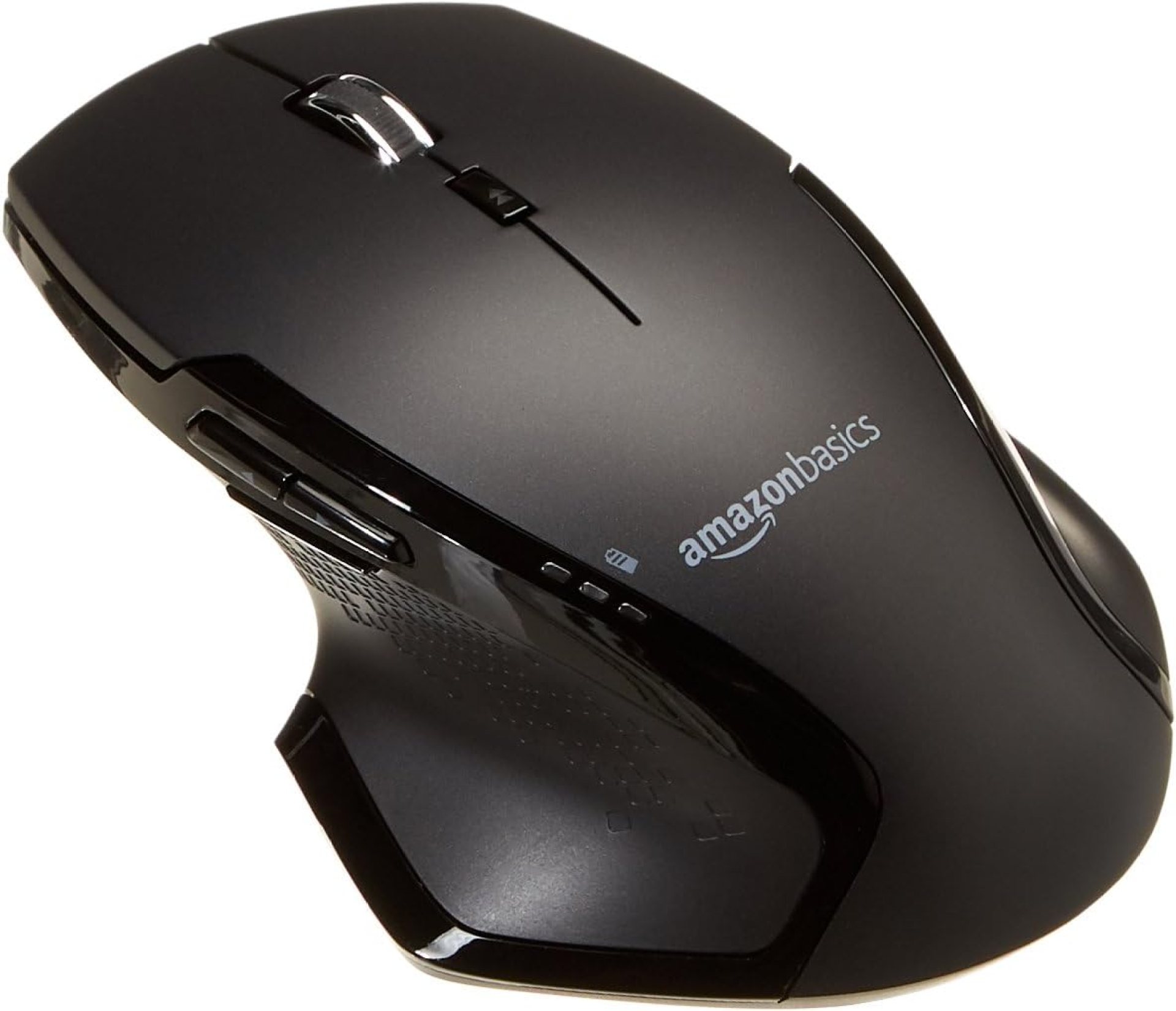Amazon Basics Full Size Ergonomic Wireless Mouse with Fast Scrolling, Compatible with PC, Mac, Laptop – Black Amazon Basics Full Size Ergonomic Wireless Mouse with Fast Scrolling, Compatible with PC, Mac, Laptop – Black