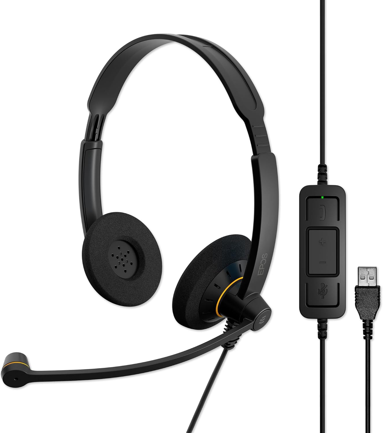 EPOS Sennheiser Consumer Audio SC 60 USB ML (504547) – Double-Sided Business Headset | For Skype for Business | with HD Sound, Noise-Cancelling Microphone, & USB Connector (Black) EPOS Sennheiser Consumer Audio SC 60 USB ML (504547) – Double-Sided Business Headset | For Skype for Business | with HD Sound, Noise-Cancelling Microphone, & USB Connector (Black)