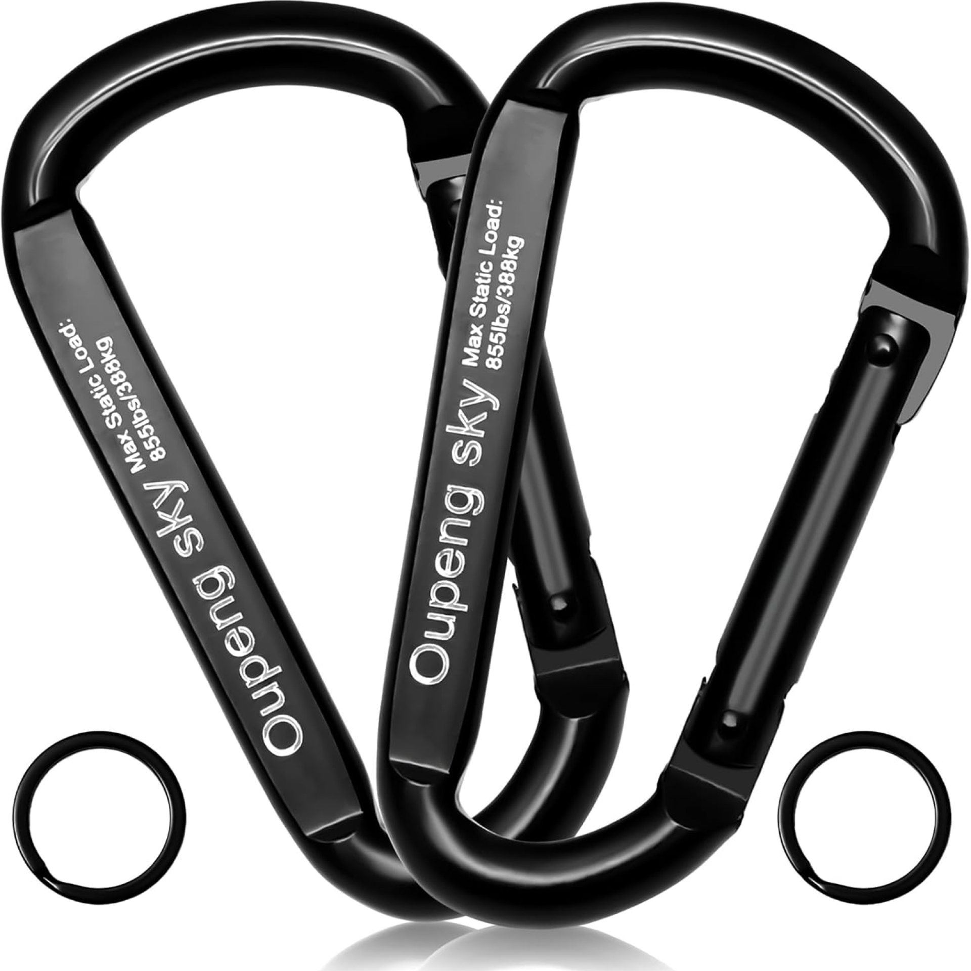 Carabiner Clip, 855lbs,3″ Iron Heavy Duty Caribeaners for Hammocks, Camping Accessories,Hiking,Keychains,Outdoors and Gym etc,D Shaped Spring Hook Small Carabiners for Dog Leash,Harness and Key Ring. Carabiner Clip, 855lbs,3″ Iron Heavy Duty Caribeaners for Hammocks, Camping Accessories,Hiking,Keychains,Outdoors and Gym etc,D Shaped Spring Hook Small Carabiners for Dog Leash,Harness and Key Ring.