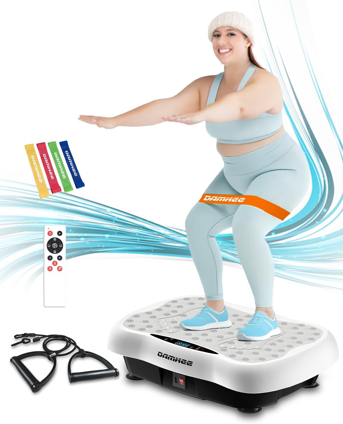Vibration Plate Exercise Machine, Vibration Plateform for Lymphatic Drainage, Whole Body Workout Vibrate Fitness Board for Weight Loss Shaping Toning, Home Gym Equipment Vibration Plate Exercise Machine, Vibration Plateform for Lymphatic Drainage, Whole Body Workout Vibrate Fitness Board for Weight Loss Shaping Toning, Home Gym Equipment