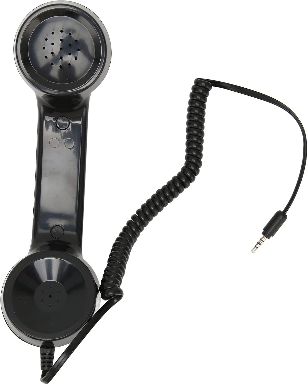 Cell Phone Handset, Vintage Retro Telephone Handset Mobile Phone Telephone Receiver for All Smartphones and Computers with 3.5mm Headphone Jack (Black) Cell Phone Handset, Vintage Retro Telephone Handset Mobile Phone Telephone Receiver for All Smartphones and Computers with 3.5mm Headphone Jack (Black)