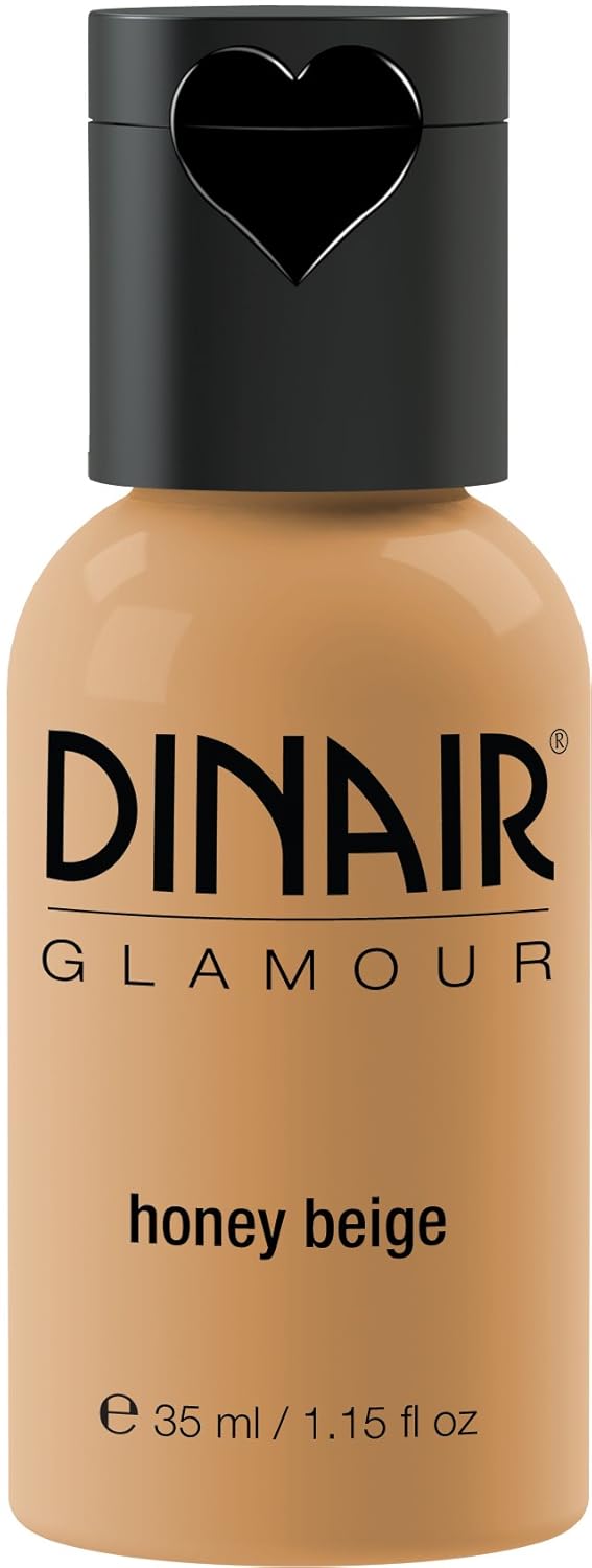 Dinair Airbrush Makeup Foundation | Honey Beige | GLAMOUR: Natural, Light coverage, Matte 1.15 oz. Dinair Airbrush Makeup Foundation | Honey Beige | GLAMOUR: Natural, Light coverage, Matte 1.15 oz.
