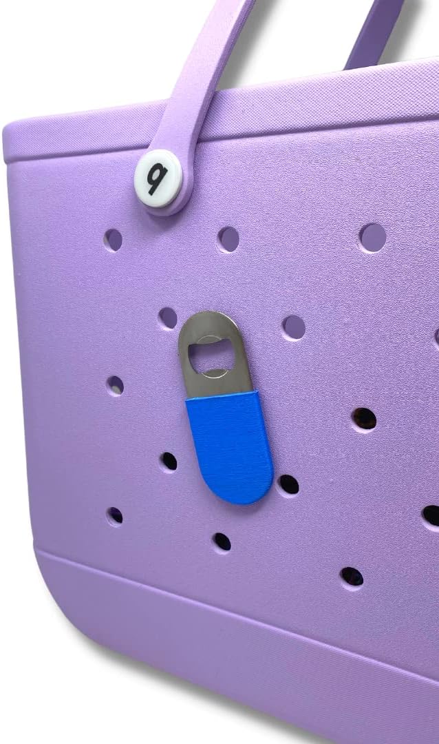 BOGLETS – Bottle Opener Charm Accessory For Bogg Bags – Keep a Bottle Opener Handy with your Tote Bag – Multiple Color Options – Made in the USA (Blue) BOGLETS – Bottle Opener Charm Accessory For Bogg Bags – Keep a Bottle Opener Handy with your Tote Bag – Multiple Color Options – Made in the USA (Blue)