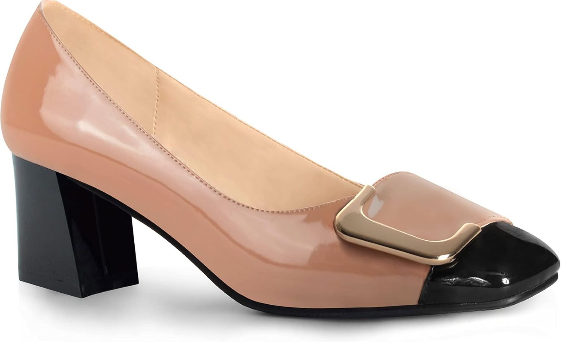 ANN CREEK Women’s Pumps ‘Angela’ Shoes for Women Dressy Low Heel Rush Hour Office Shoes Two Tone Womens Pumps Square Toe 2.4 Inch Chunky Heel Slip On ANN CREEK Women’s Pumps ‘Angela’ Shoes for Women Dressy Low Heel Rush Hour Office Shoes Two Tone Womens Pumps Square Toe 2.4 Inch Chunky Heel Slip On