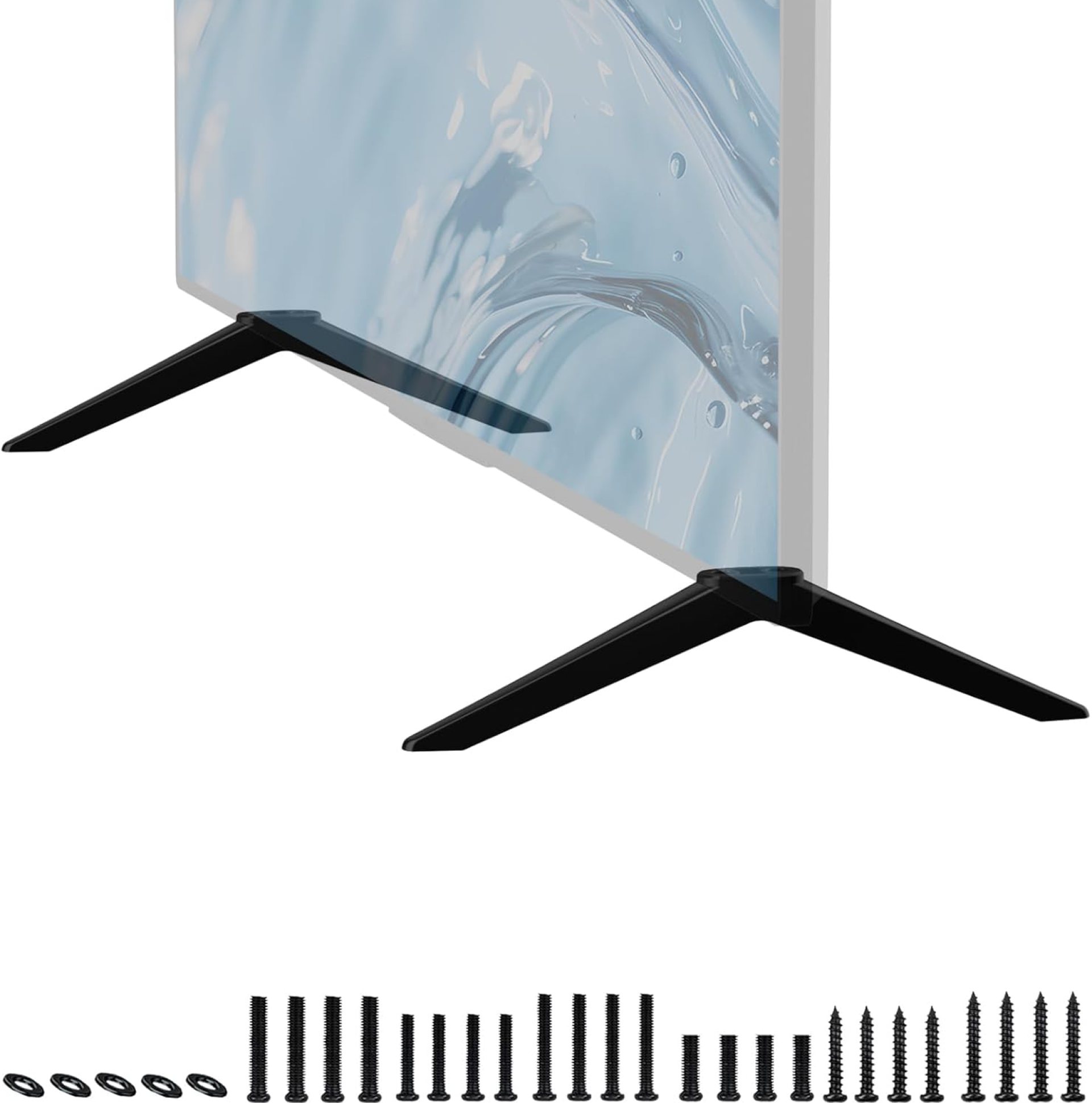TV Legs for Roku Select Series TV,for Roku TV Stand Legs for 4K HD HDR FHD QLED TV,Fit for TV with a Hole Center-to-Center Distance of 14mm/0.55in to 24mm/0.94in Please Measure TV Bottom Hole Distance TV Legs for Roku Select Series TV,for Roku TV Stand Legs for 4K HD HDR FHD QLED TV,Fit for TV with a Hole Center-to-Center Distance of 14mm/0.55in to 24mm/0.94in Please Measure TV Bottom Hole Distance