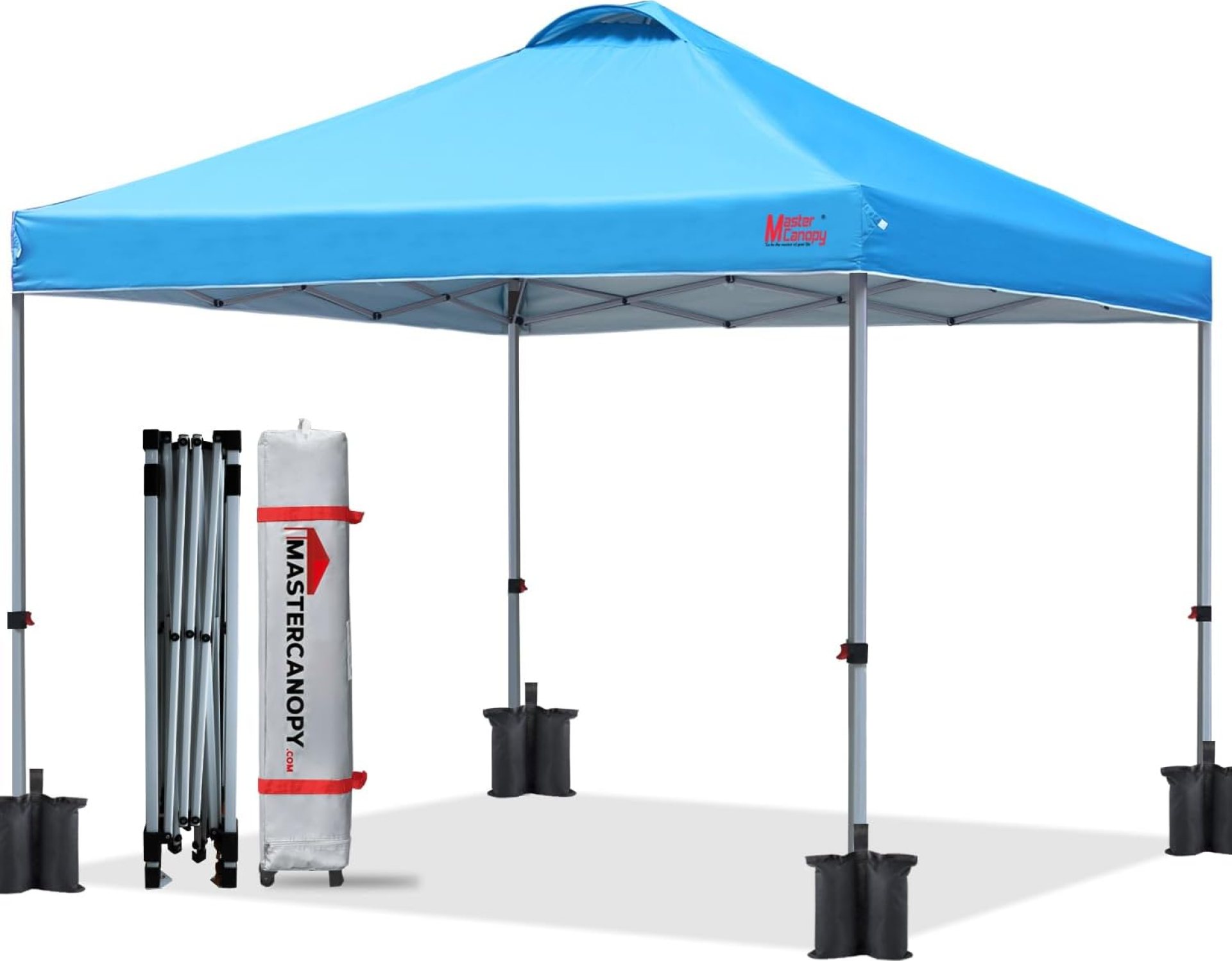 MASTERCANOPY Durable Pop-up Canopy Tent with Roller Bag (10×10, Sky Blue) MASTERCANOPY Durable Pop-up Canopy Tent with Roller Bag (10×10, Sky Blue)