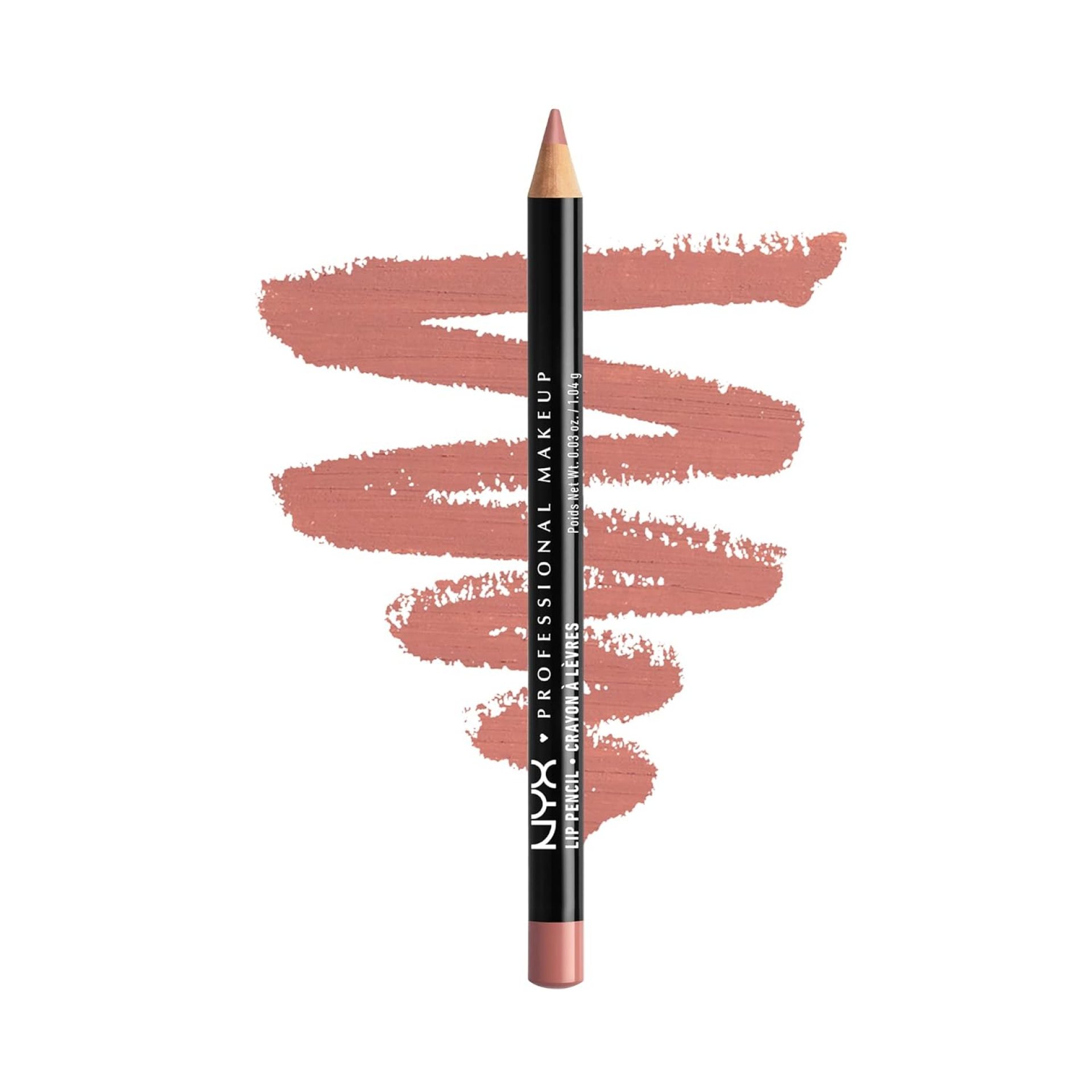 NYX PROFESSIONAL MAKEUP Slim Lip Pencil, Long-Lasting Creamy Lip Liner – Nude Pink NYX PROFESSIONAL MAKEUP Slim Lip Pencil, Long-Lasting Creamy Lip Liner – Nude Pink