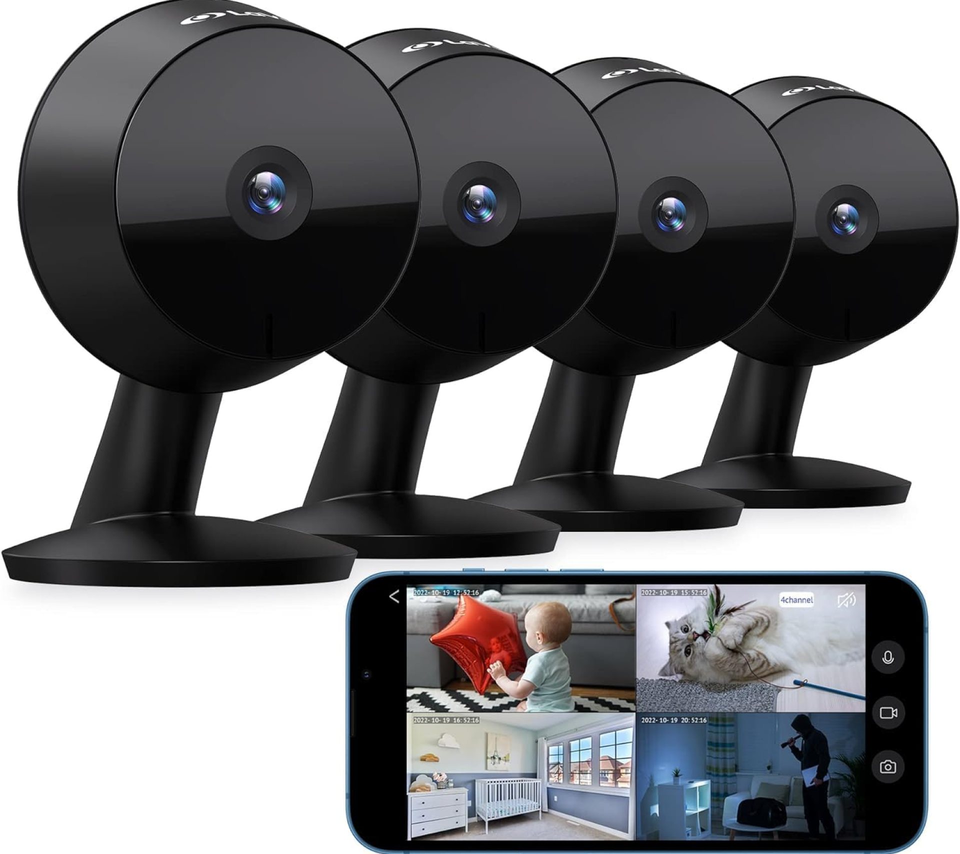 LaView 4MP 2K Cameras for Home Security Indoor, 5G& 2.4GHz Home Security Camera for Baby/Elder/Pet/Nanny,Baby Cam Starlight Sensor Color Night Vision,US Cloud Service,Works with Alexa iOS & Android LaView 4MP 2K Cameras for Home Security Indoor, 5G& 2.4GHz Home Security Camera for Baby/Elder/Pet/Nanny,Baby Cam Starlight Sensor Color Night Vision,US Cloud Service,Works with Alexa iOS & Android