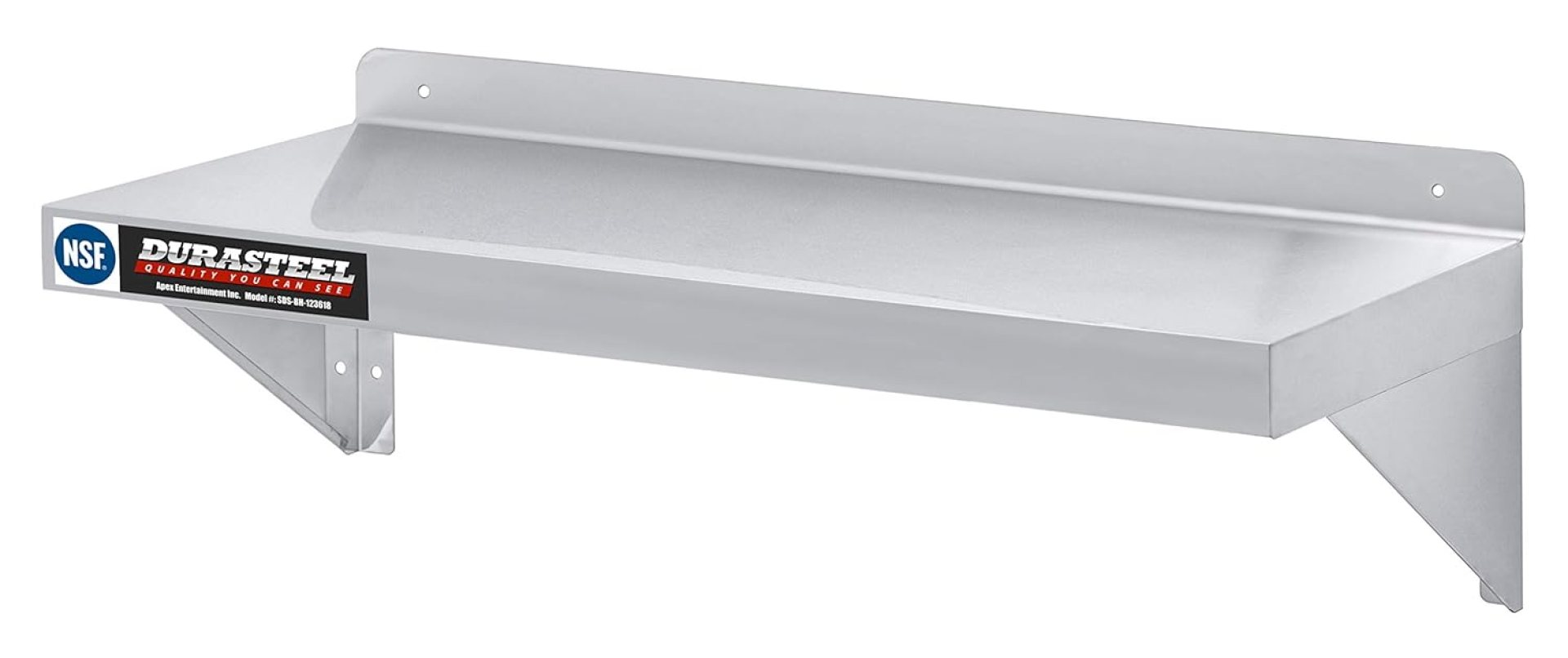 DuraSteel Stainless Steel Wall Shelf – 36″ Wide x 12″ Deep Commercial Grade – NSF Certified – Industrial Appliance Equipment (Restaurant, Bar, Home, Kitchen, Laundry, Garage and Utility Room) DuraSteel Stainless Steel Wall Shelf – 36″ Wide x 12″ Deep Commercial Grade – NSF Certified – Industrial Appliance Equipment (Restaurant, Bar, Home, Kitchen, Laundry, Garage and Utility Room)
