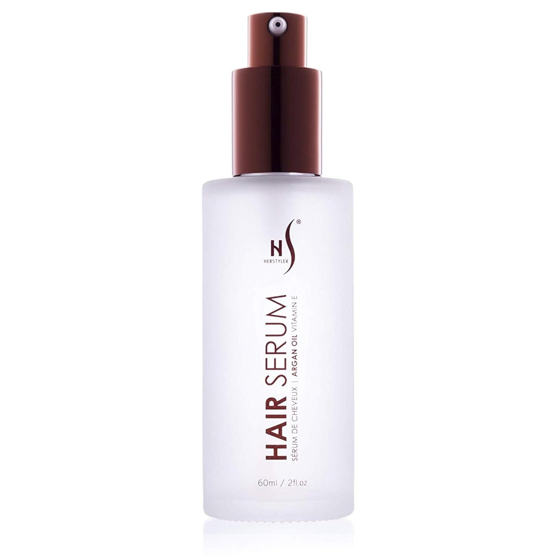 HerStyler Hair Repair Serum – Argan Oil Hair Serum for Frizz Control, Shine and Straightening – Serum for Hair with Vitamin E and Aloe Vera – 2 Fl. Oz. / 60 Ml HerStyler Hair Repair Serum – Argan Oil Hair Serum for Frizz Control, Shine and Straightening – Serum for Hair with Vitamin E and Aloe Vera – 2 Fl. Oz. / 60 Ml
