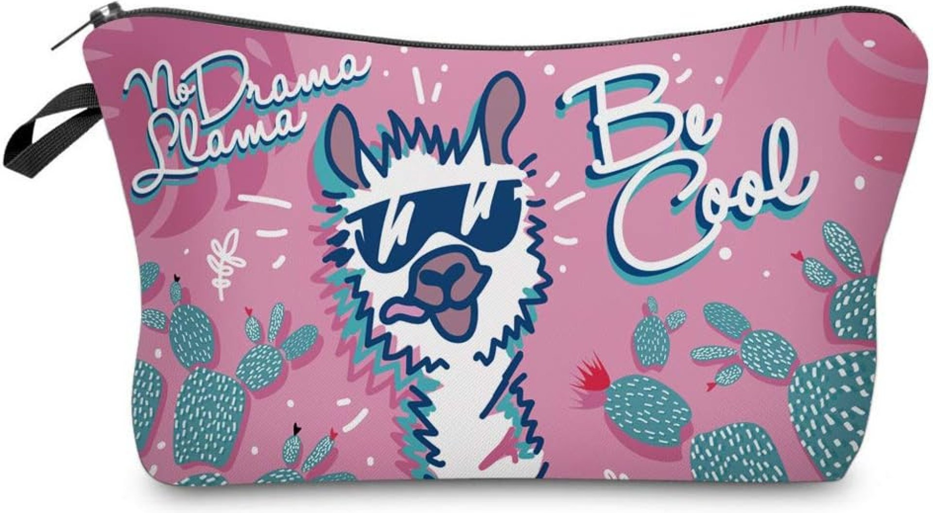 LOOMILOO Cosmetic Bag for Women, Adorable Roomy Makeup Bags Travel Water Resistant Toiletry Bag Accessories Organizer Liama Gifts (Cool Liama 51442) LOOMILOO Cosmetic Bag for Women, Adorable Roomy Makeup Bags Travel Water Resistant Toiletry Bag Accessories Organizer Liama Gifts (Cool Liama 51442)