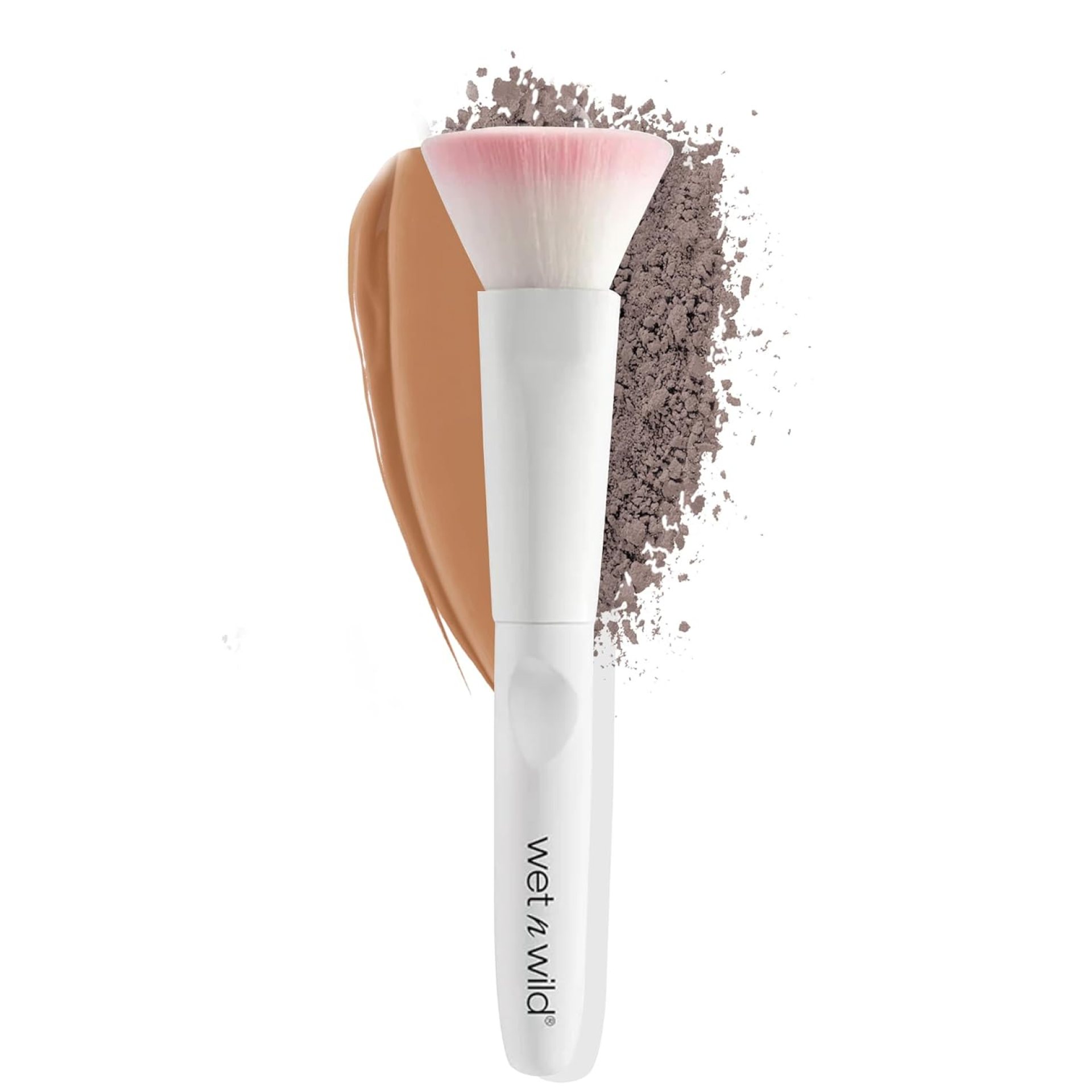 wet n wild Kabuki Brush, Flat Top for All Formulas, Densely-Packed Synthetic Bristles, Ergonomic Handle for Comfortable Control wet n wild Kabuki Brush, Flat Top for All Formulas, Densely-Packed Synthetic Bristles, Ergonomic Handle for Comfortable Control