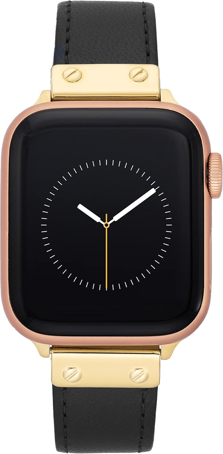 Anne Klein Leather Fashion Band for Apple Watch Secure, Adjustable, Apple Watch Band Replacement, Fits Most Wrists Anne Klein Leather Fashion Band for Apple Watch Secure, Adjustable, Apple Watch Band Replacement, Fits Most Wrists