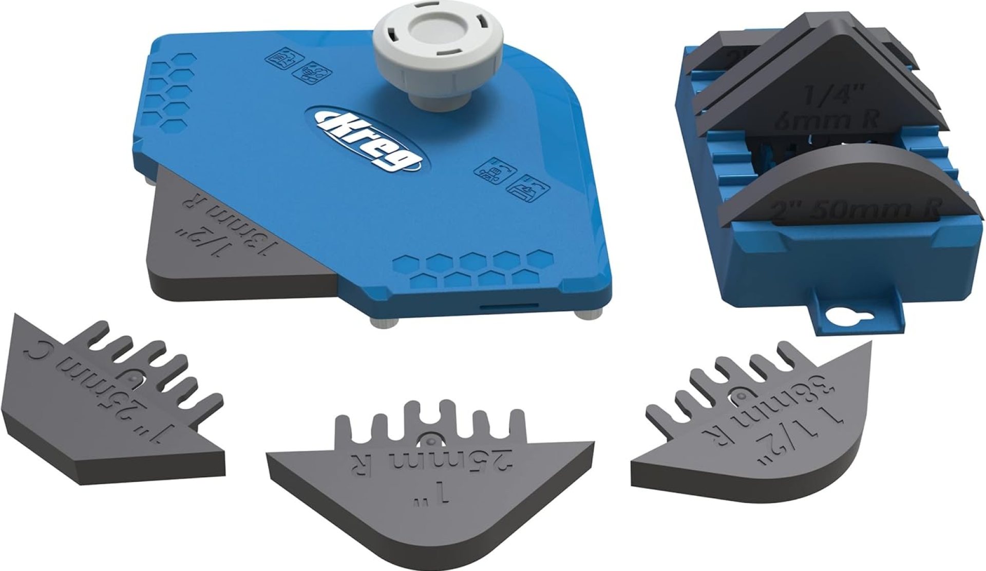 Kreg PRS1000 Corner Routing Guide Set – Corner Routing Guide – Use with Any Trim Router, Handheld Router, or Router Table – Router Woodworking Tool Kreg PRS1000 Corner Routing Guide Set – Corner Routing Guide – Use with Any Trim Router, Handheld Router, or Router Table – Router Woodworking Tool